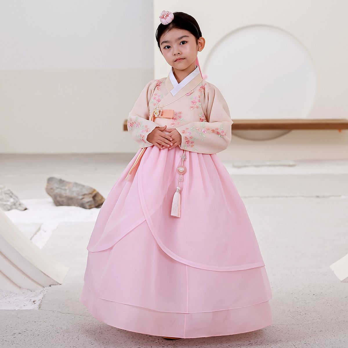 하랑한복(HARANG HANBOK) 연화랑 여아한복 세트