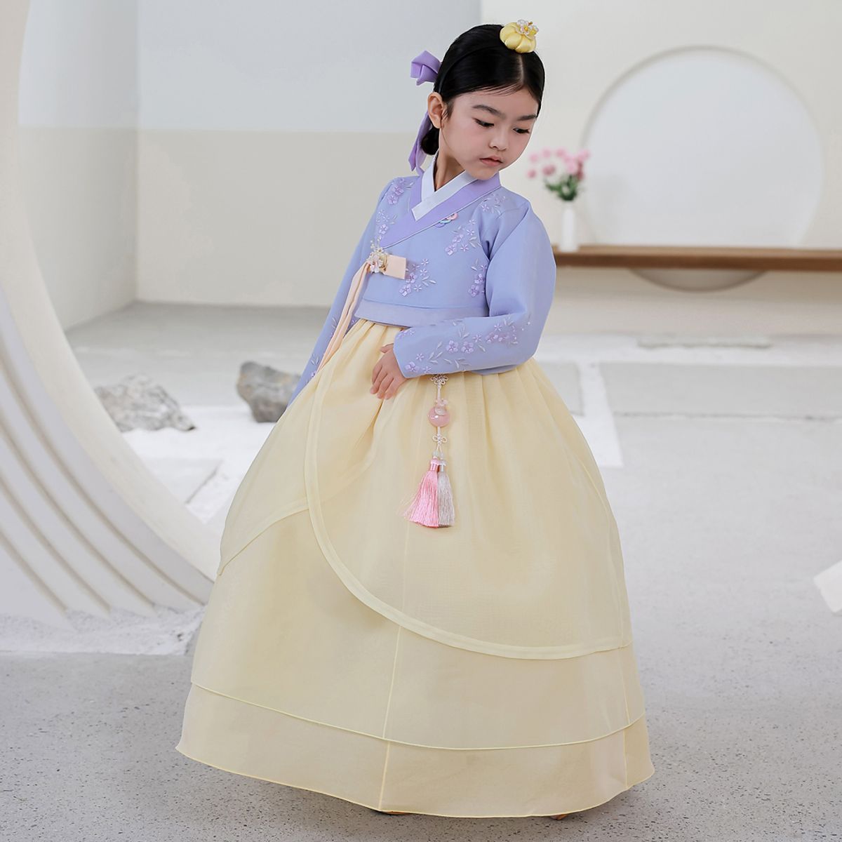 하랑한복(HARANG HANBOK) 창포랑 여아한복 세트