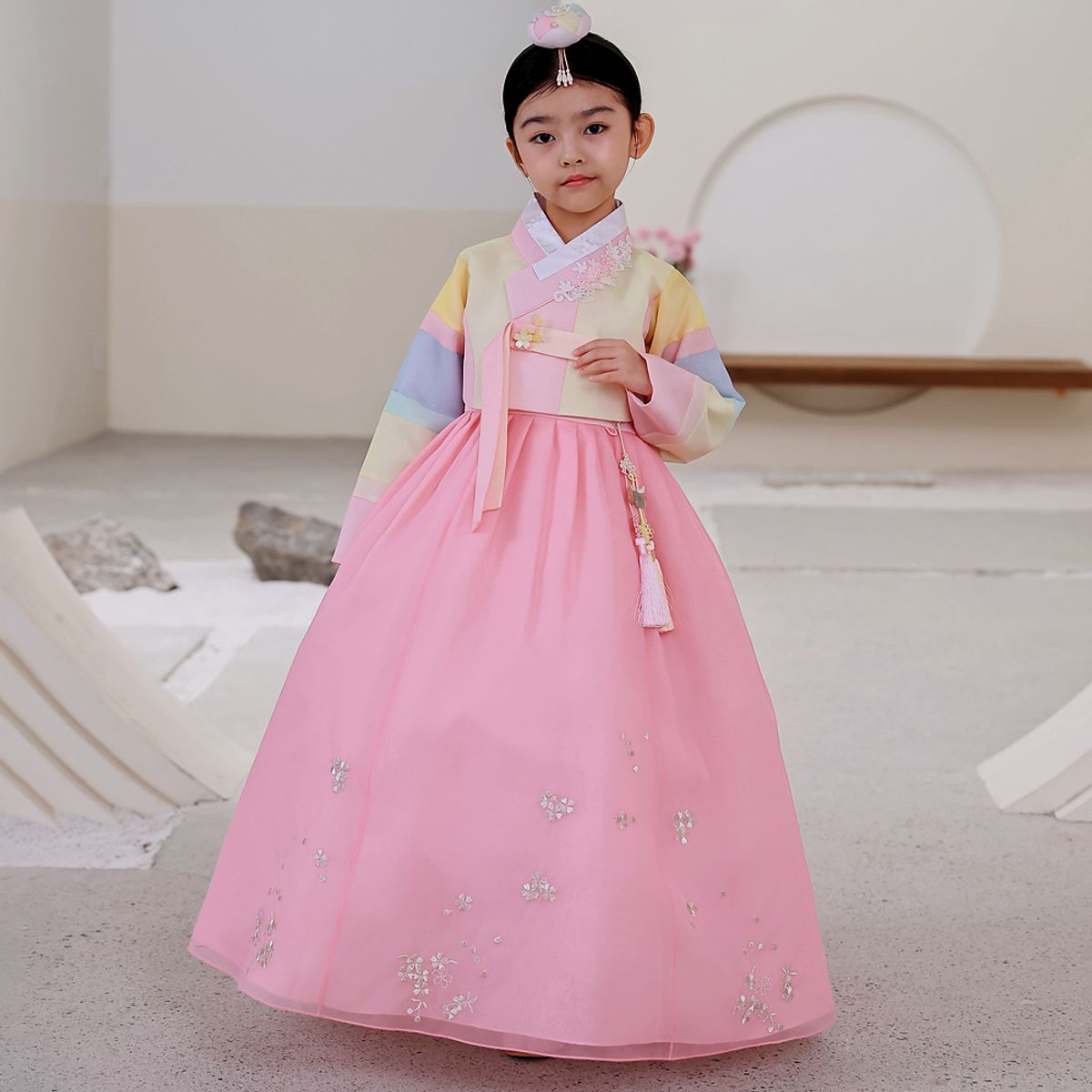 하랑한복(HARANG HANBOK) 새봄랑 여아한복 세트