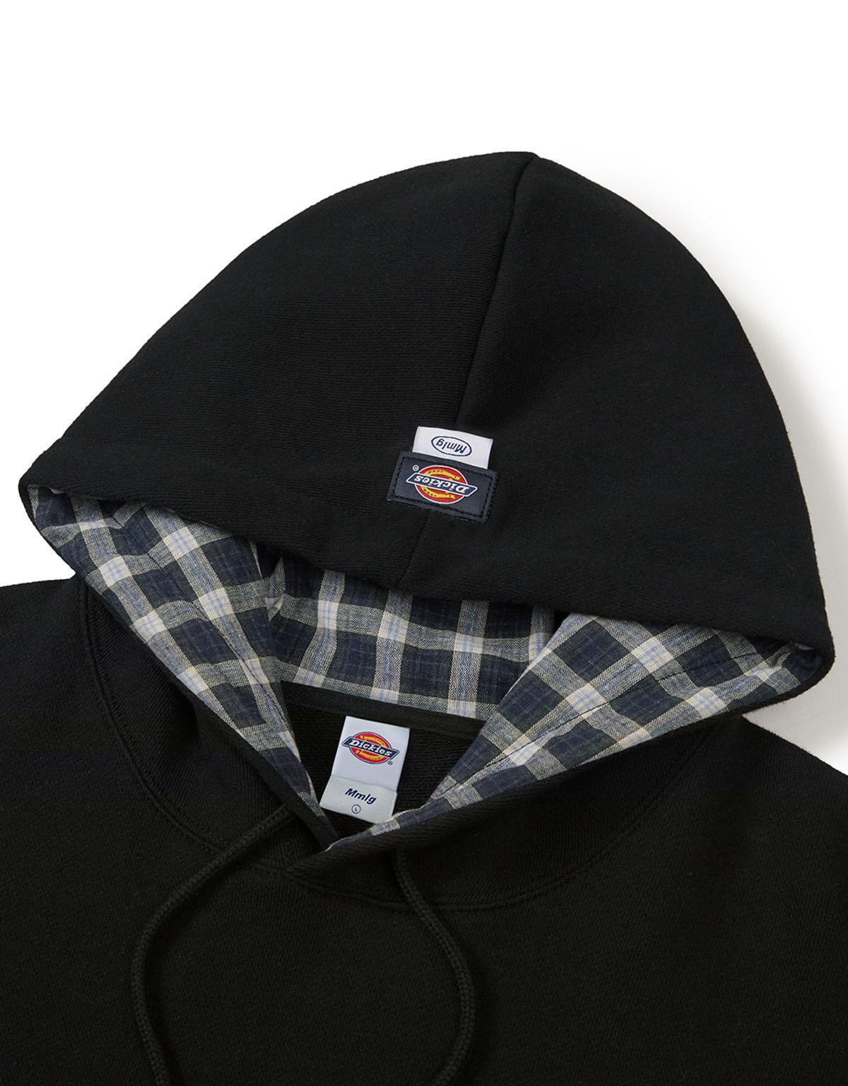 엠엠엘지(MMLG) [Mmlg Dickies] DOUBLE STAMP HOODIE (EVERY BLACK)