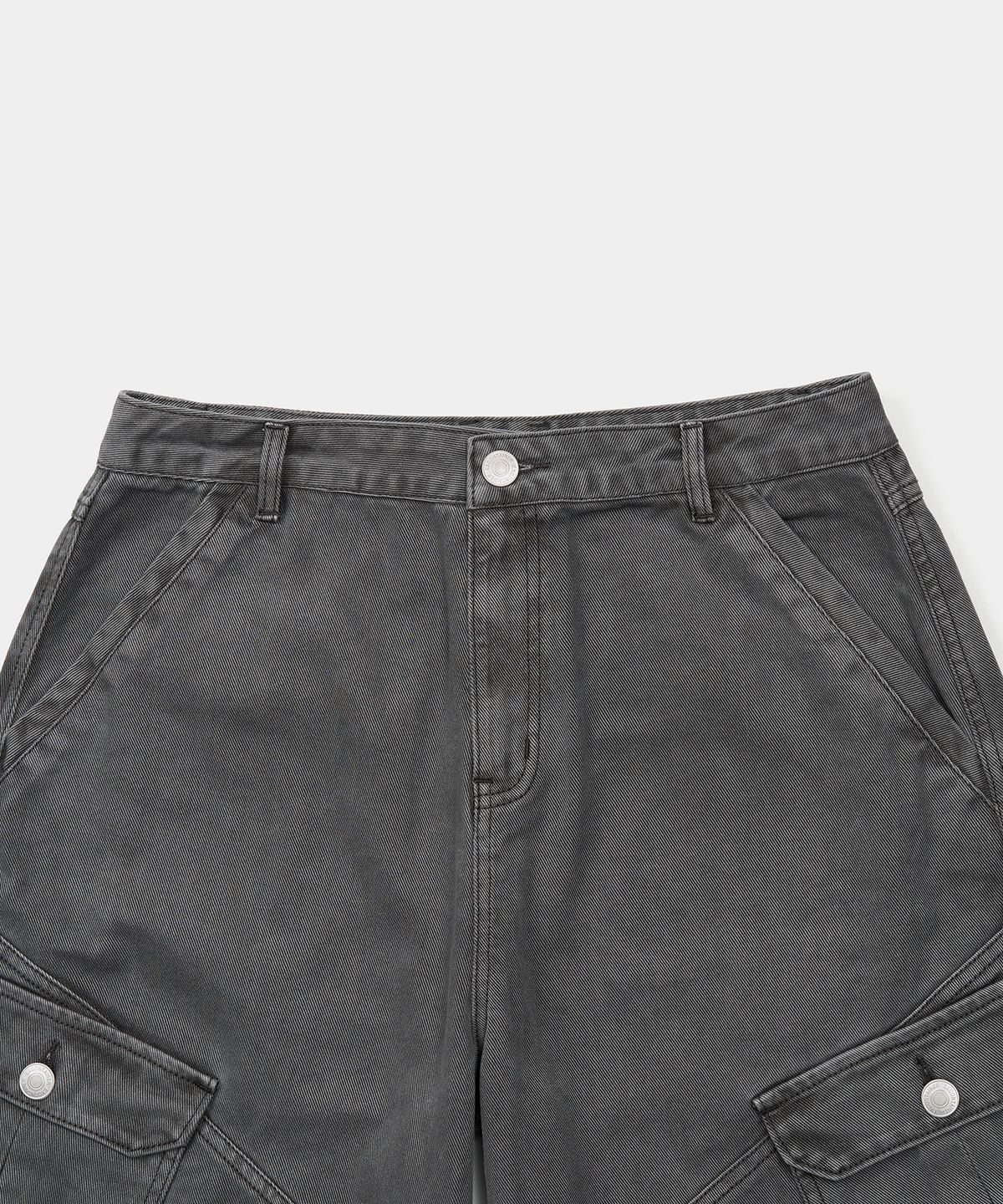 엑스컨테이너(EXCONTAINER) 빈티지 다이드 카고 팬츠 (GREY)