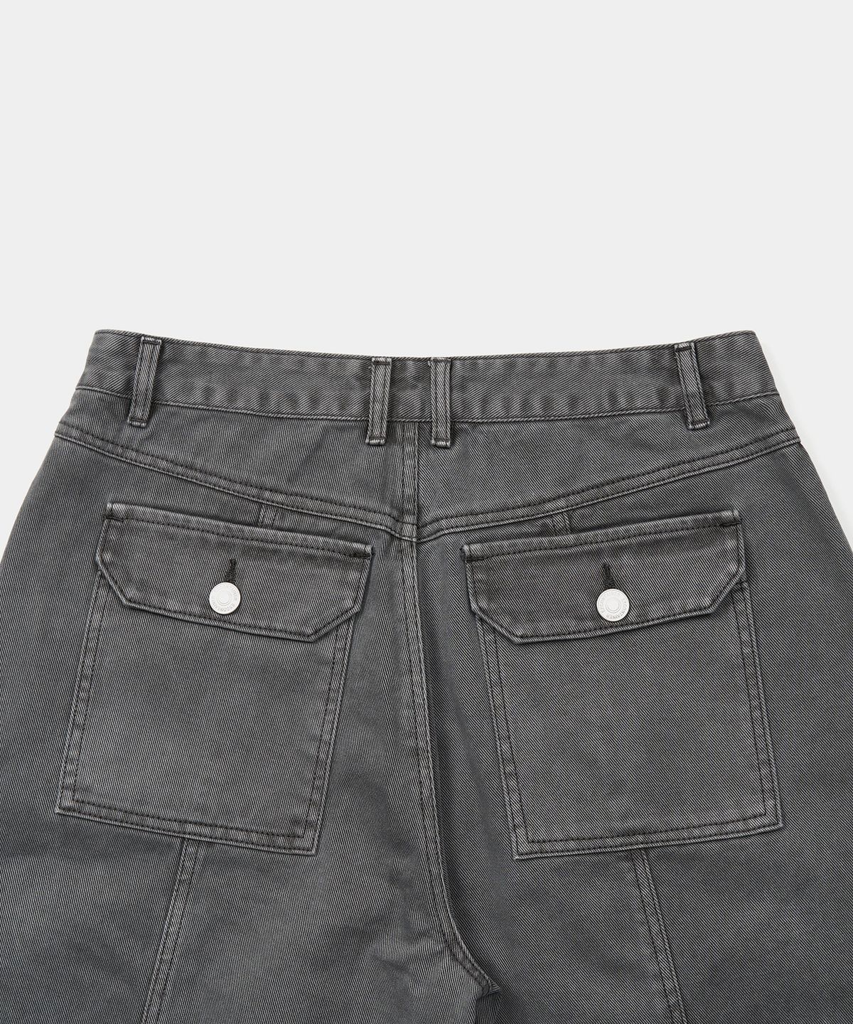 엑스컨테이너(EXCONTAINER) 빈티지 다이드 카고 팬츠 (GREY)
