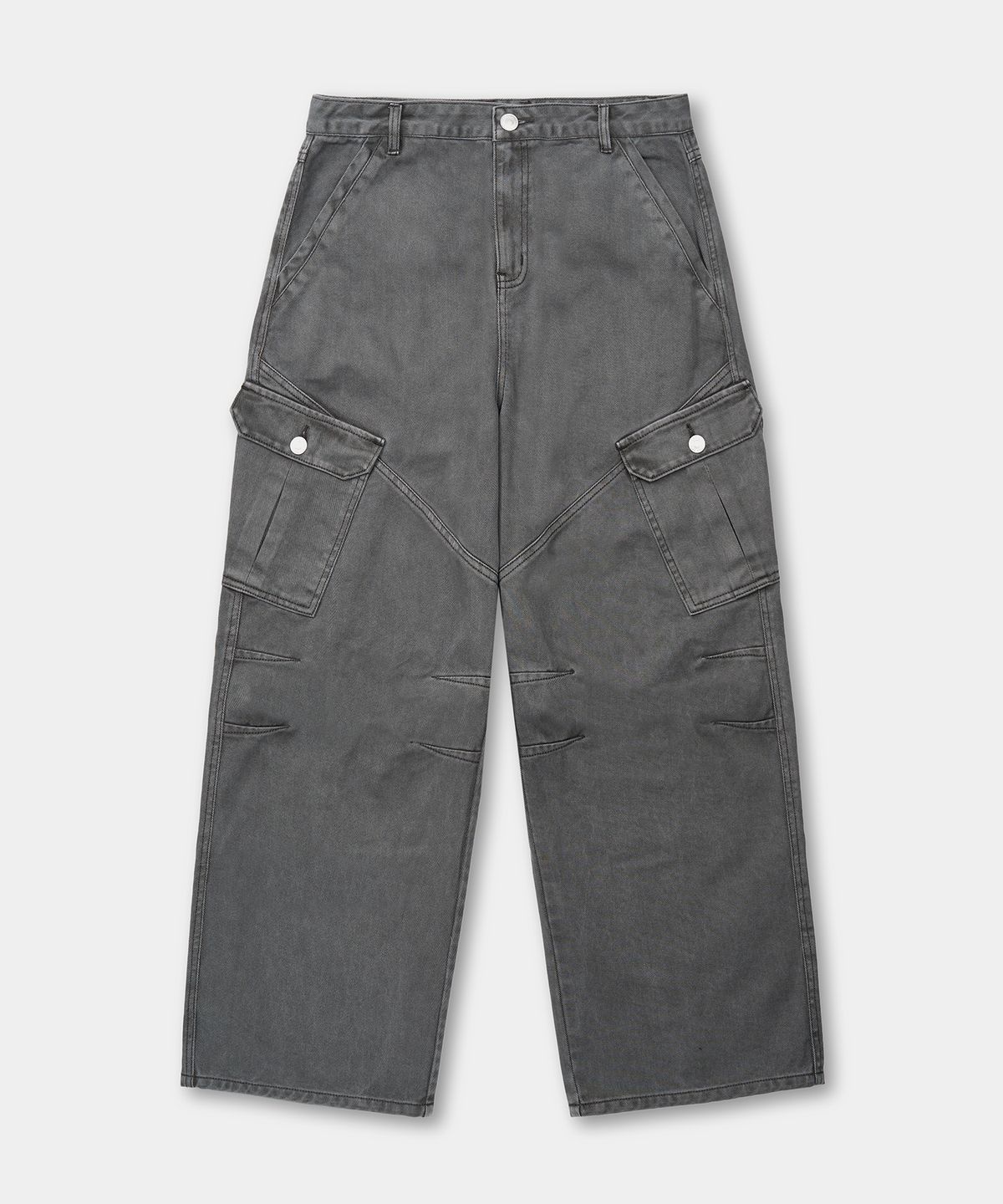 엑스컨테이너(EXCONTAINER) 빈티지 다이드 카고 팬츠 (GREY)