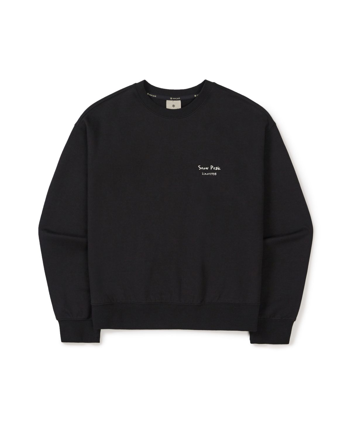 스노우피크 어패럴(SNOWPEAK APPAREL) 여성 가드닝 그래픽 세미크롭 맨투맨 (S26SWFHT53) Dark Charcoal