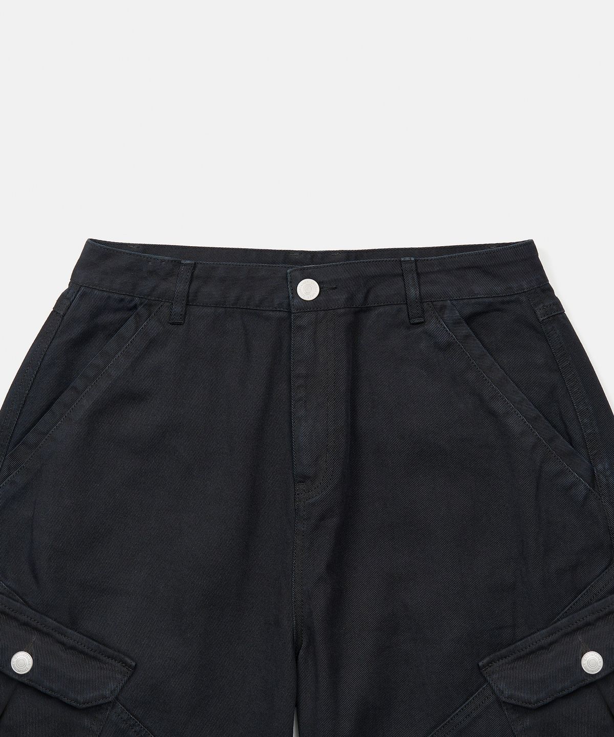 엑스컨테이너(EXCONTAINER) 빈티지 다이드 카고 팬츠 (BLACK)
