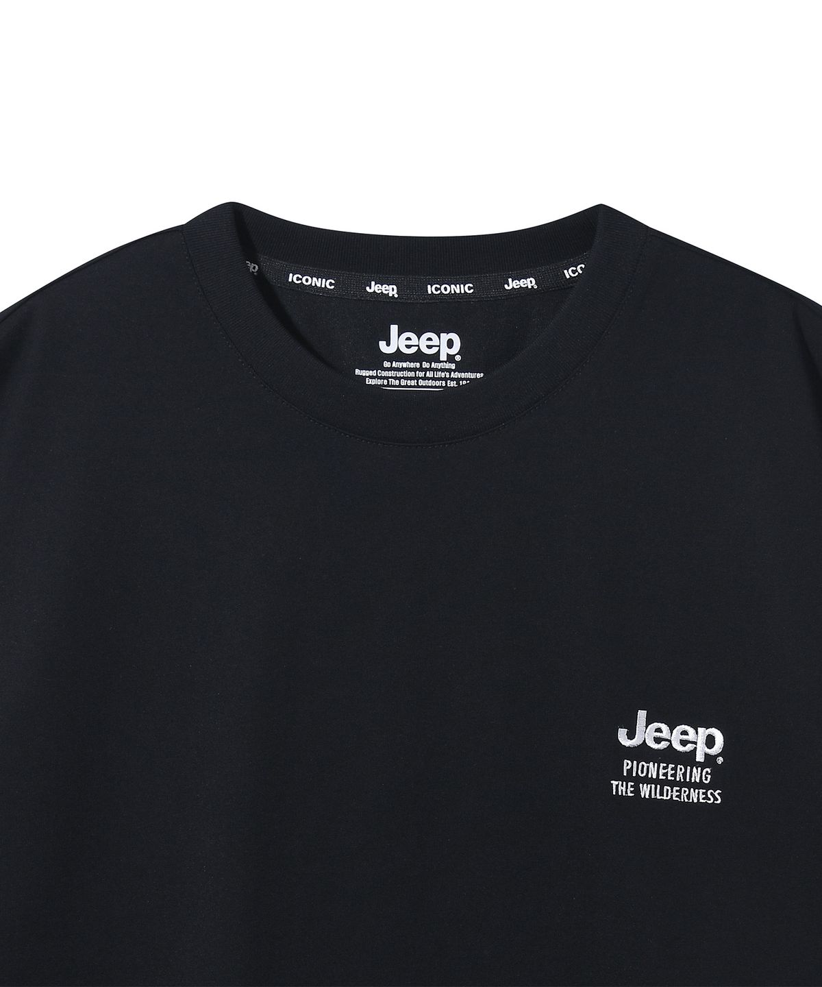 지프(JEEP) [2PACK] 190g 싱글 에어그램 반팔 티셔츠 (JR5TSU159BK)