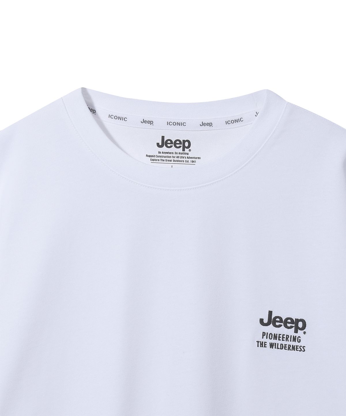 지프(JEEP) [2PACK] 190g 싱글 에어그램 반팔 티셔츠 (JR5TSU159BK)