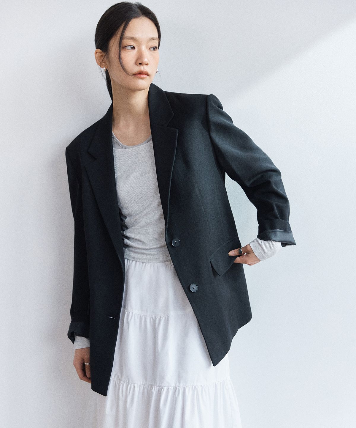 미쏘(MIXXO) 오버핏 테일러드자켓_MIWJKG31PC