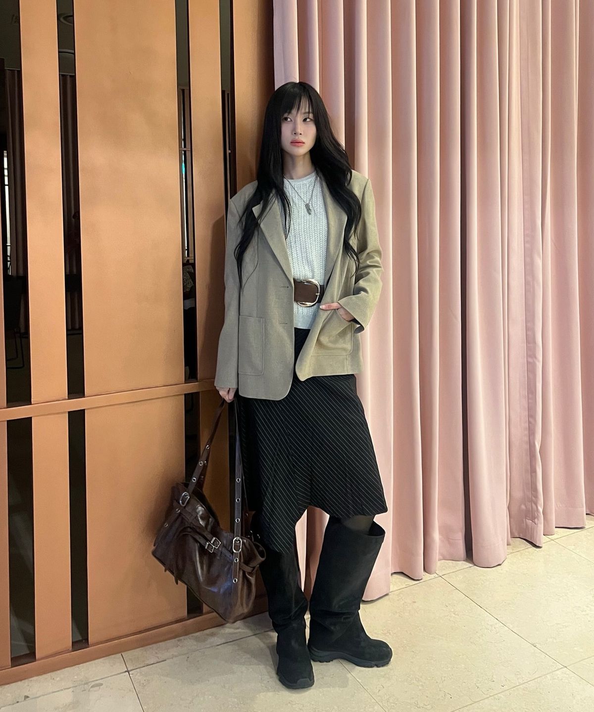 미쏘(MIXXO) 오버핏 테일러드자켓_MIWJKG31PC