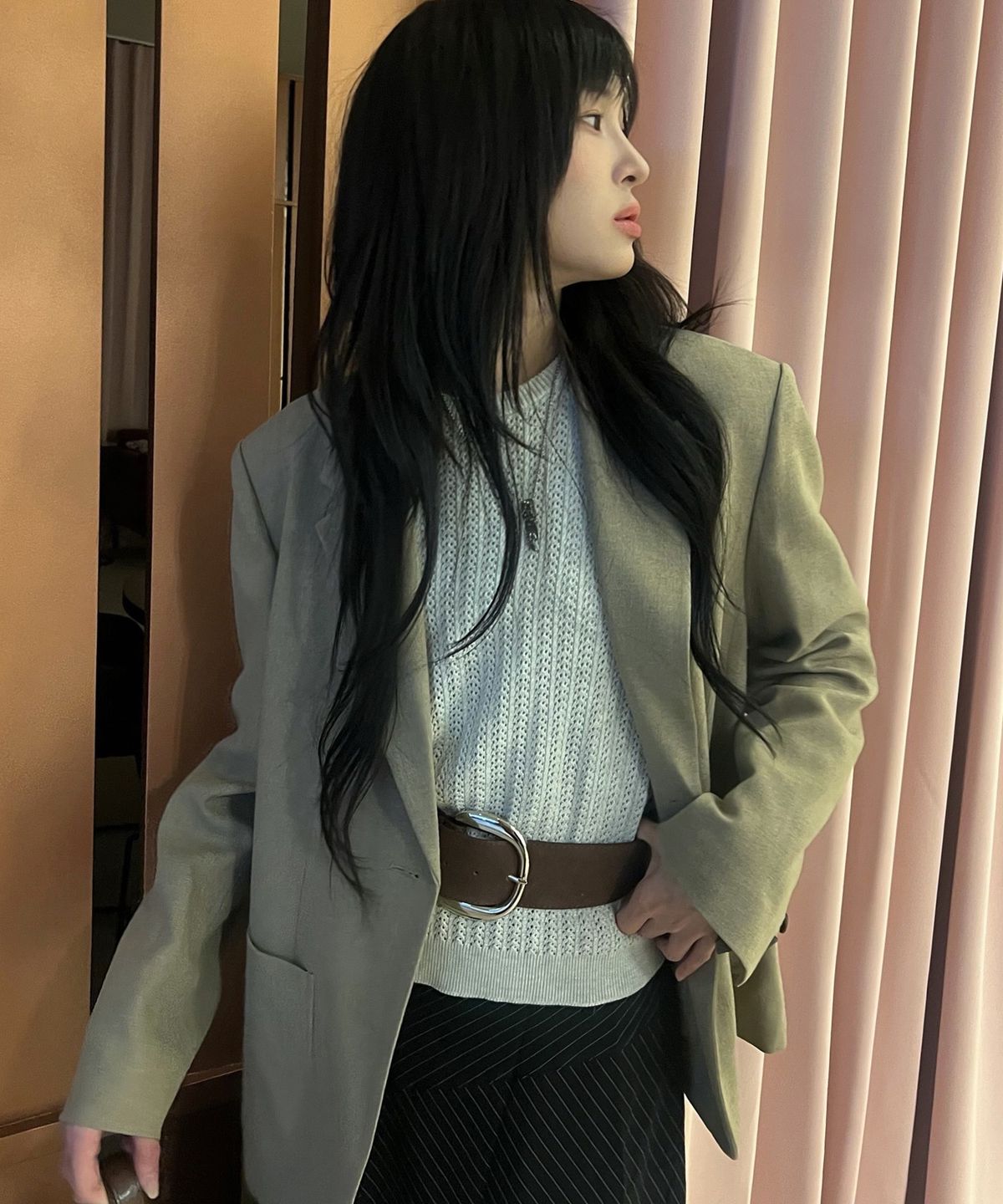 미쏘(MIXXO) 오버핏 테일러드자켓_MIWJKG31PC