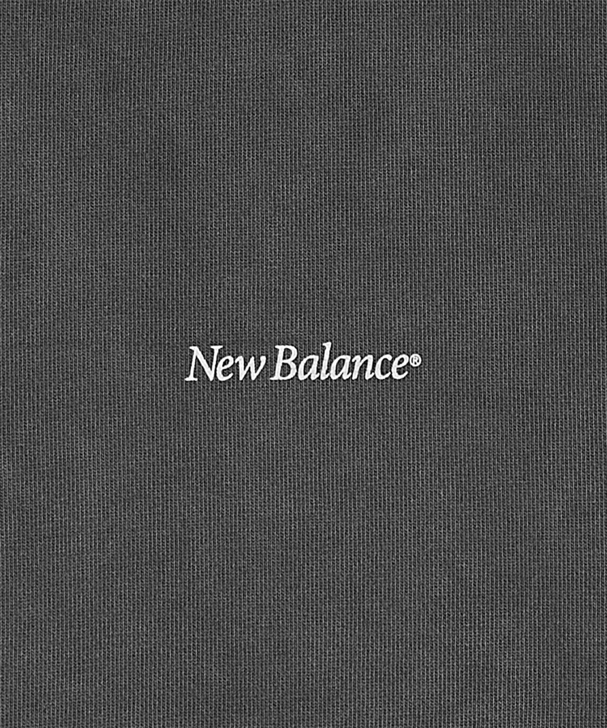 뉴발란스(NEW BALANCE) NBMDG11223 / UNI Ndurance 레터링 워시드 논기모 후드집업 (CHARCOAL)