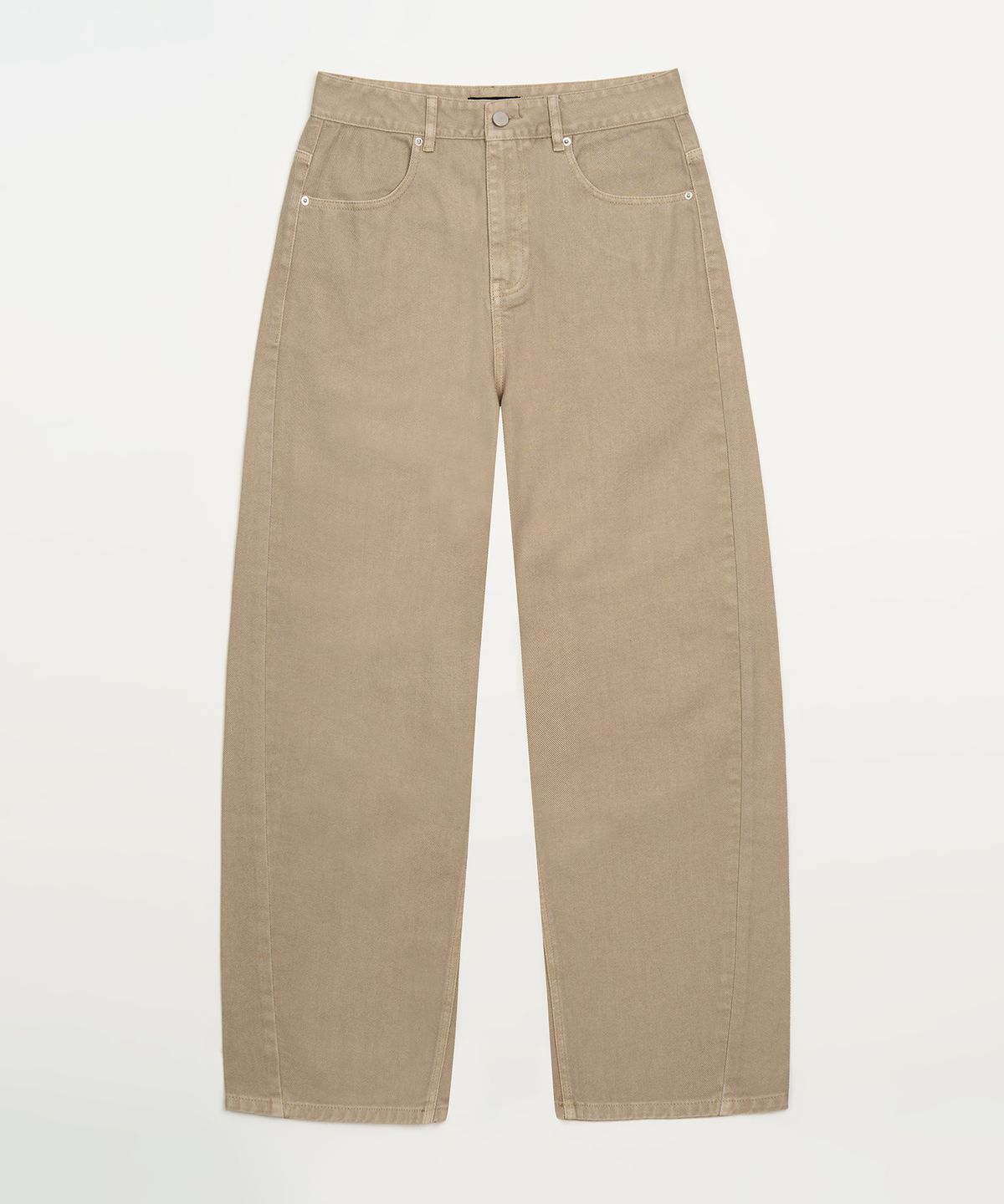 토피(TOFFEE) 딥 커브드 데님 팬츠 (BEIGE)