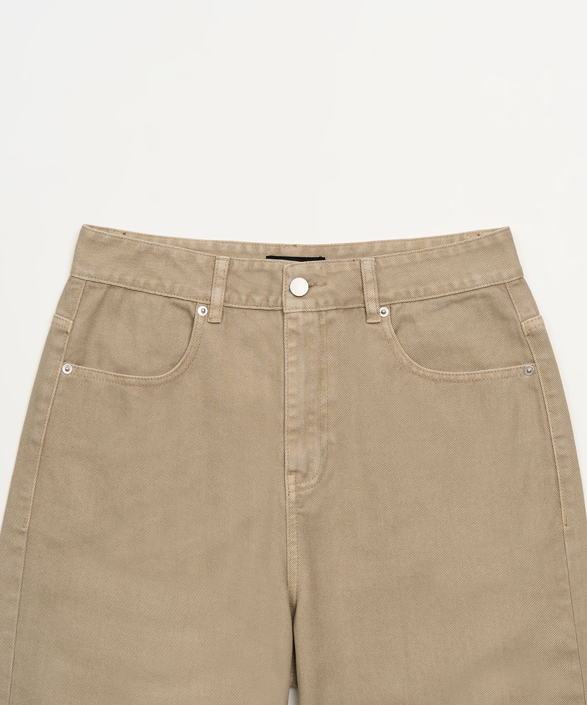 토피(TOFFEE) 딥 커브드 데님 팬츠 (BEIGE)