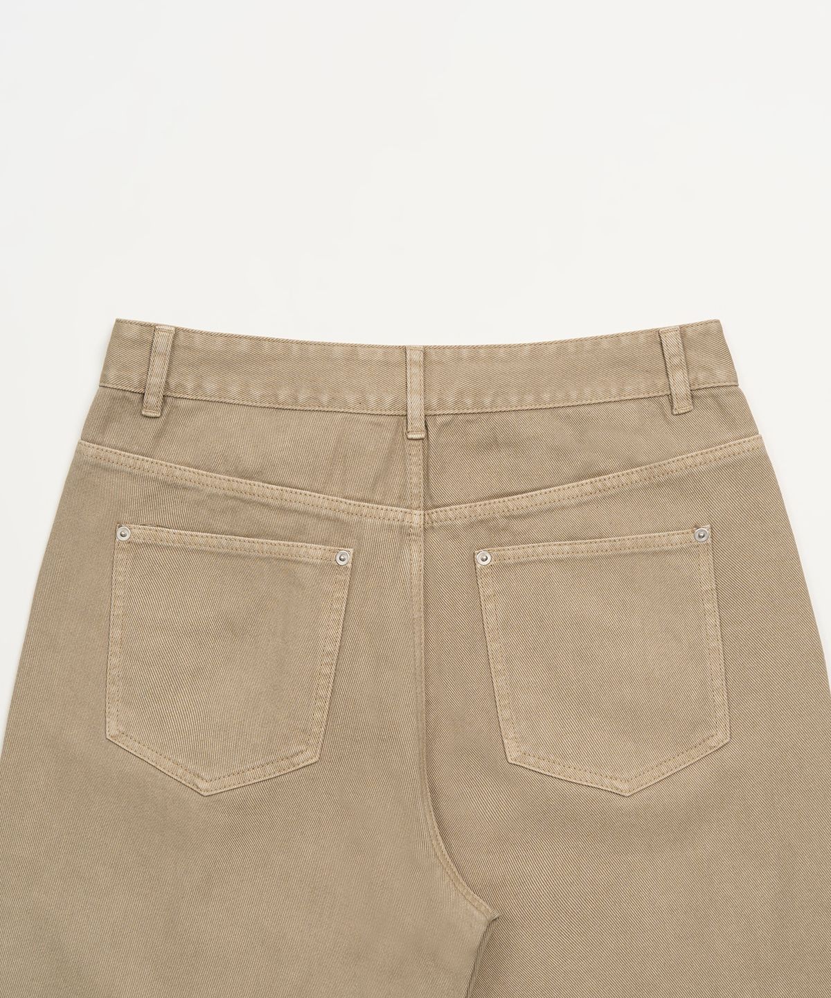 토피(TOFFEE) 딥 커브드 데님 팬츠 (BEIGE)