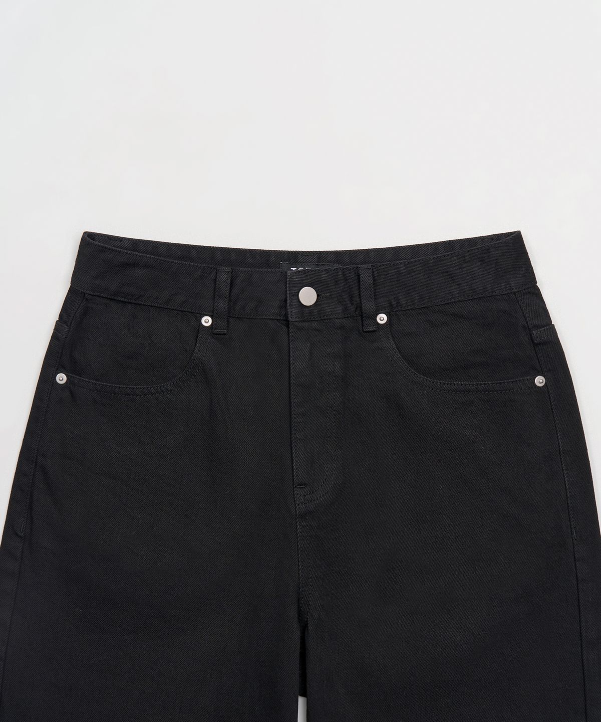 토피(TOFFEE) 딥 커브드 데님 팬츠 (BLACK)
