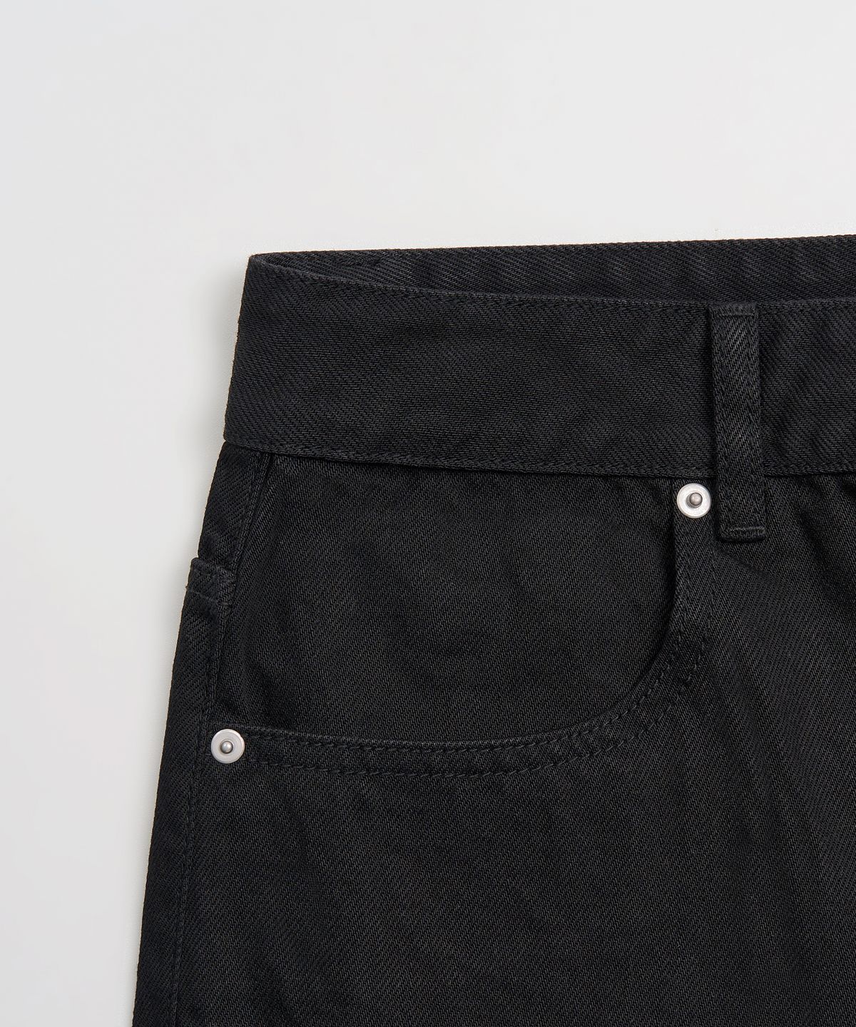 토피(TOFFEE) 딥 커브드 데님 팬츠 (BLACK)