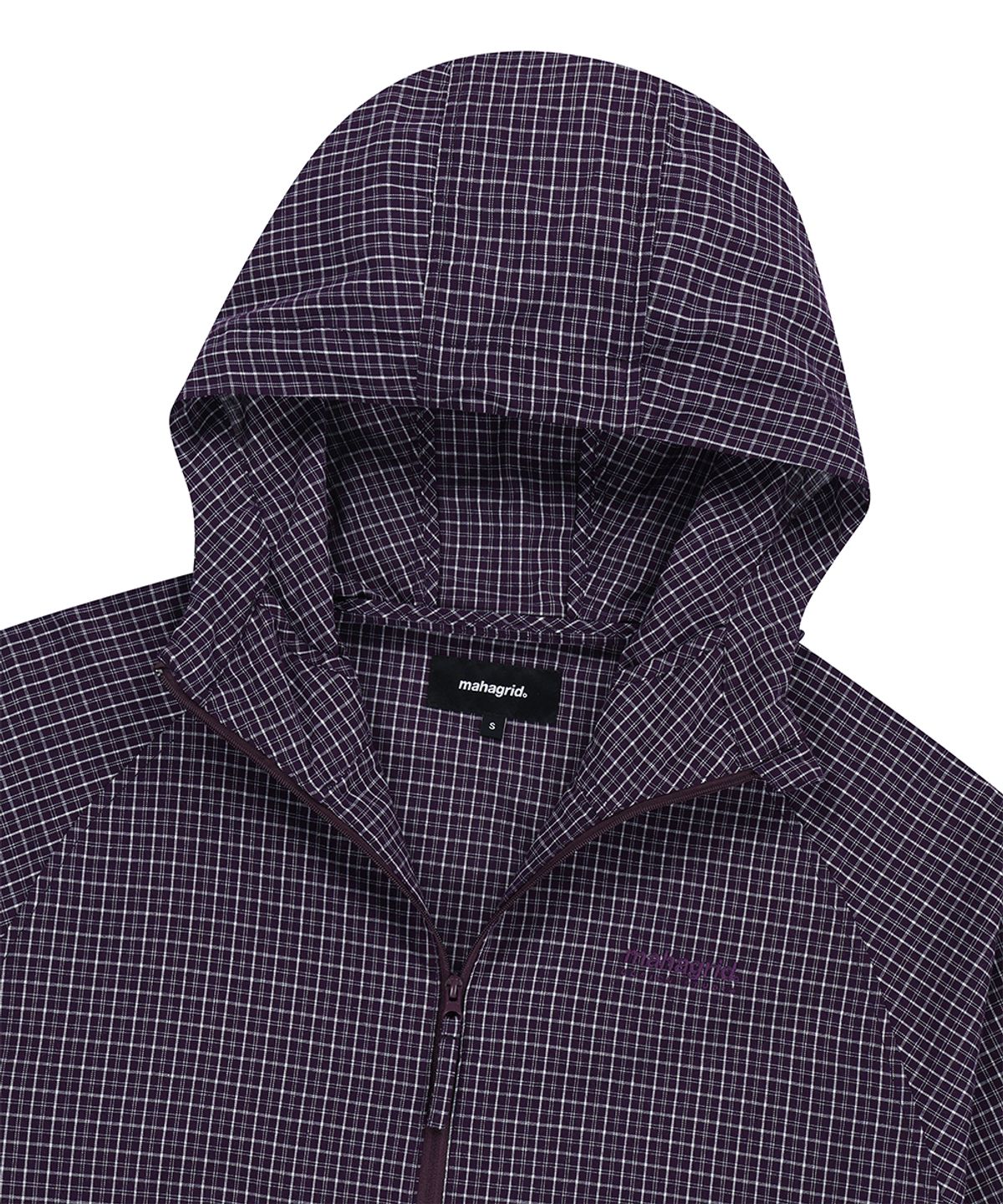 마하그리드(MAHAGRID) CHECK WINDBREAKER PURPLE(MG2GSMB961A)