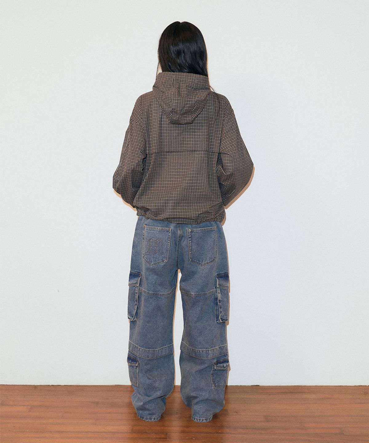 마하그리드(MAHAGRID) CHECK WINDBREAKER BROWN(MG2GSMB961A)