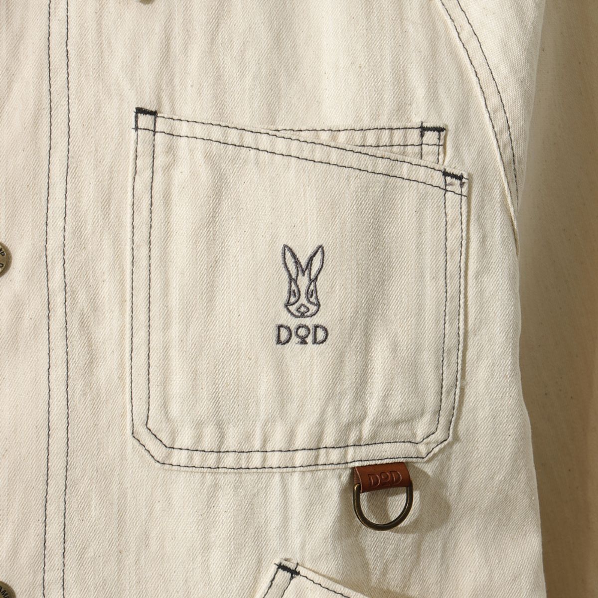 디오디(DOD) 남성) 린넨 데님자켓 (IVORY)