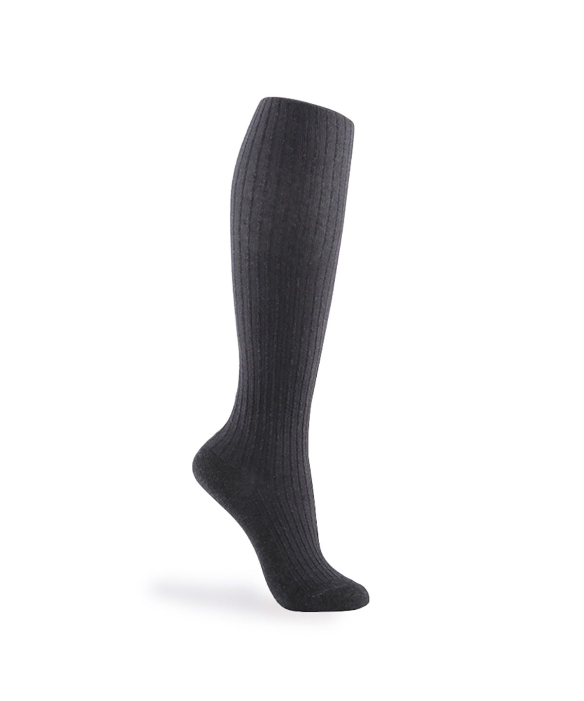 보타(VOTTA) W OTC RIB Charcoal (KNEE HIGH SOCKS)