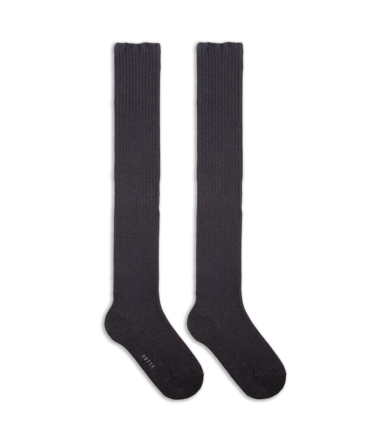 보타(VOTTA) W OTC RIB Charcoal (KNEE HIGH SOCKS)