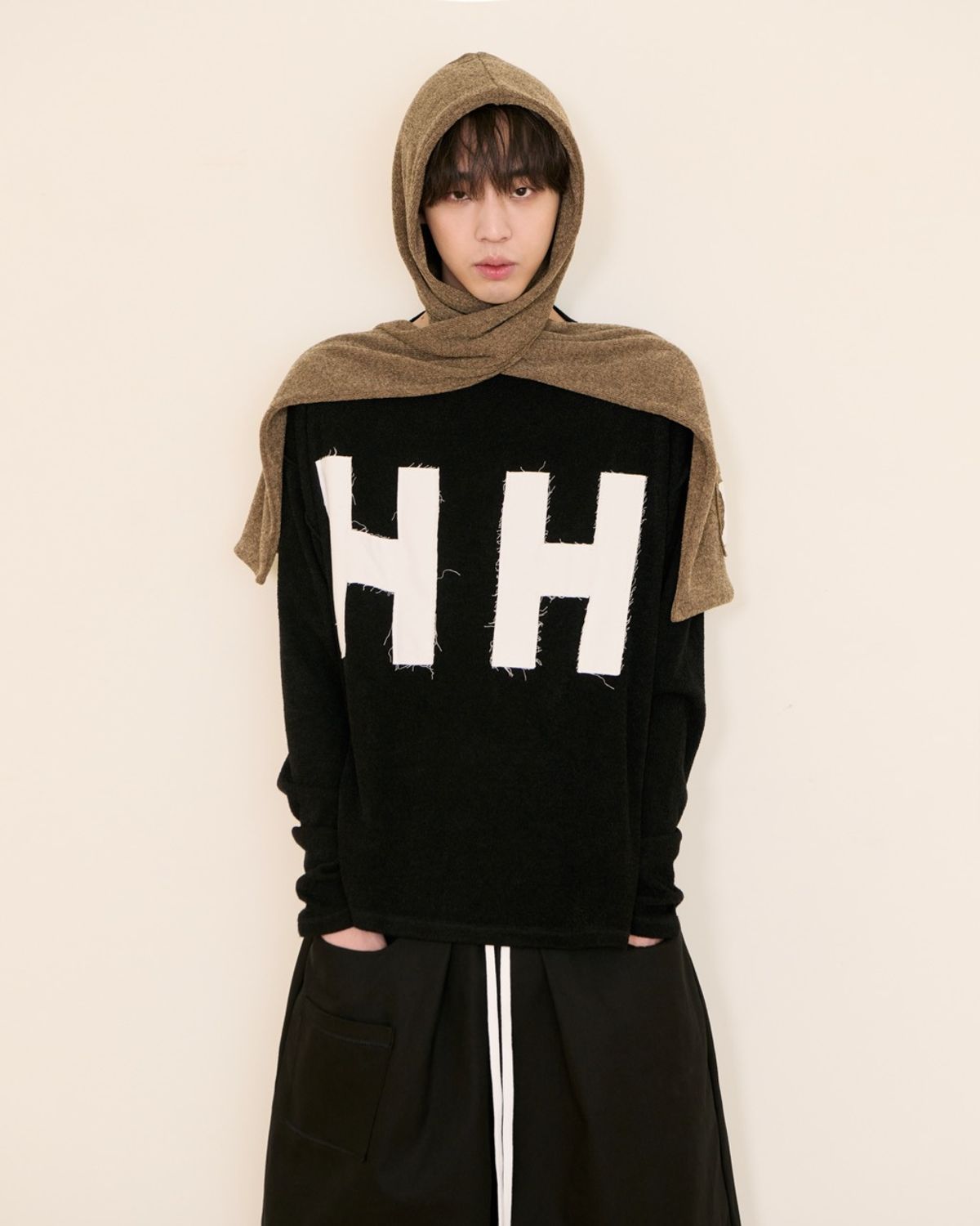 코키(COKIE) COKIE 26FW H.H HOODIE SCARF BROWN