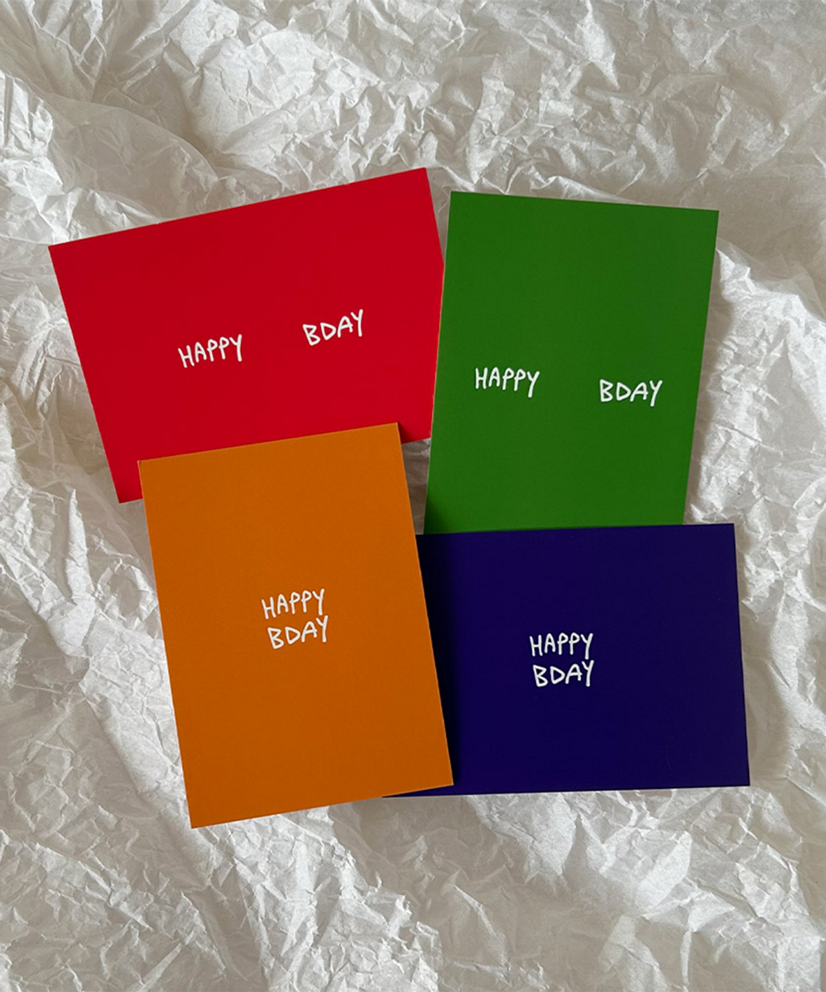 콩주편지(KONGJUDESIGNS) 심플 생일 카드 세트