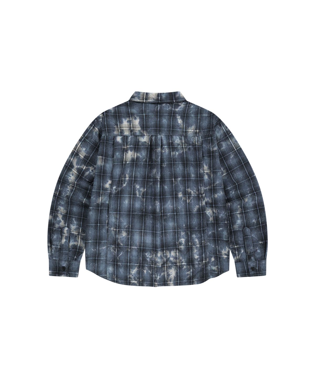 마하그리드(MAHAGRID) OVERDYED CHECK SHIRT INDIGO(MG2GSMW321A)