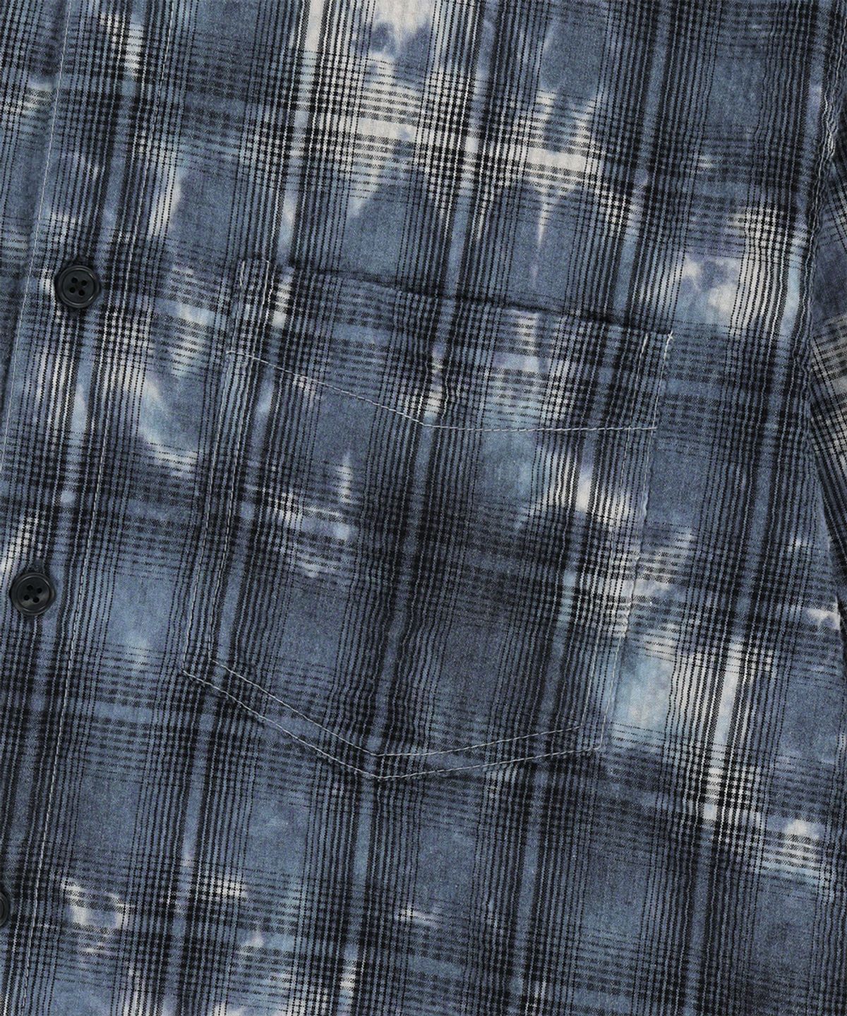 마하그리드(MAHAGRID) OVERDYED CHECK SHIRT INDIGO(MG2GSMW321A)