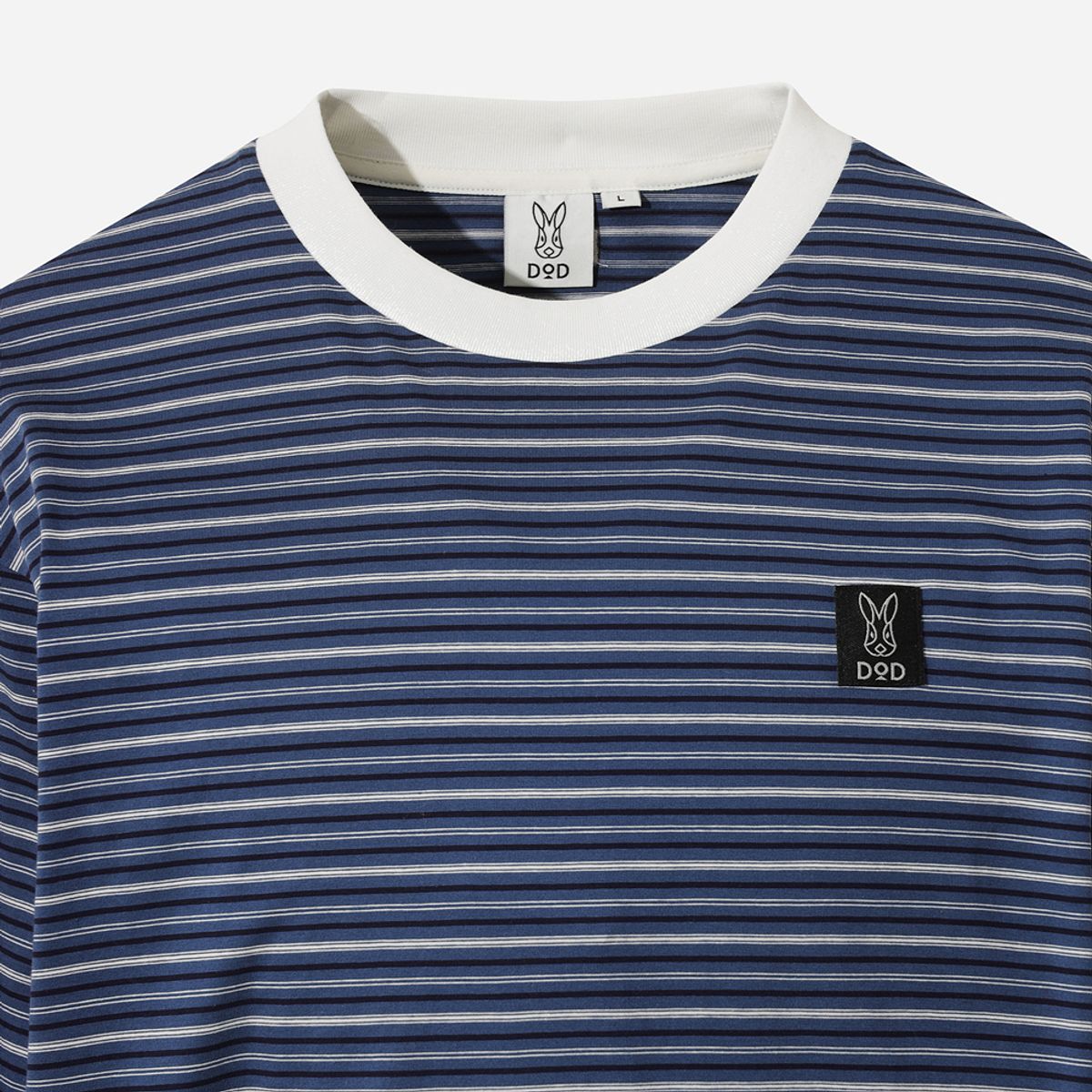 디오디(DOD) 멀티 스트라이프 긴팔 티셔츠(NAVY)