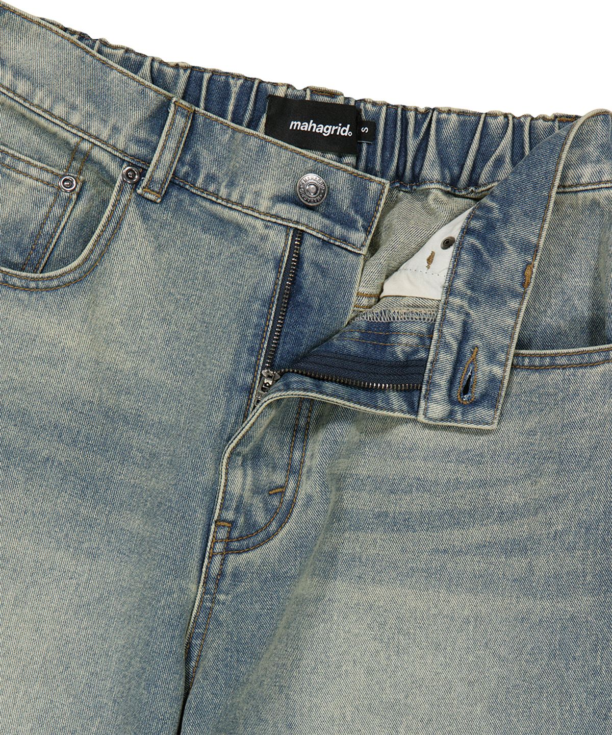 마하그리드(MAHAGRID) SOLAR EMB DENIM PANT BLUE(MG2GSMD110A)
