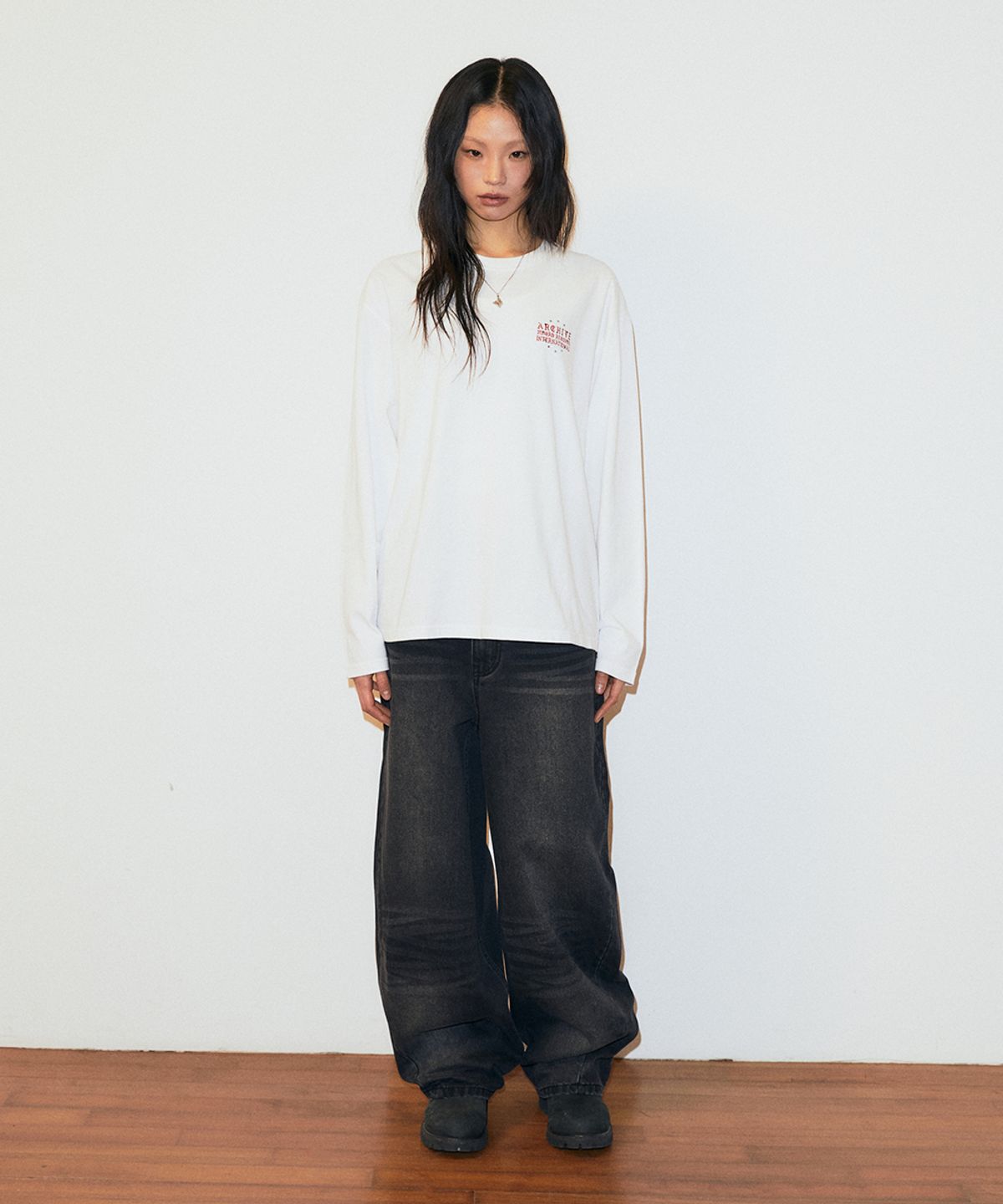 마하그리드(MAHAGRID) SOLAR EMB DENIM PANT BLACK(MG2GSMD110A)