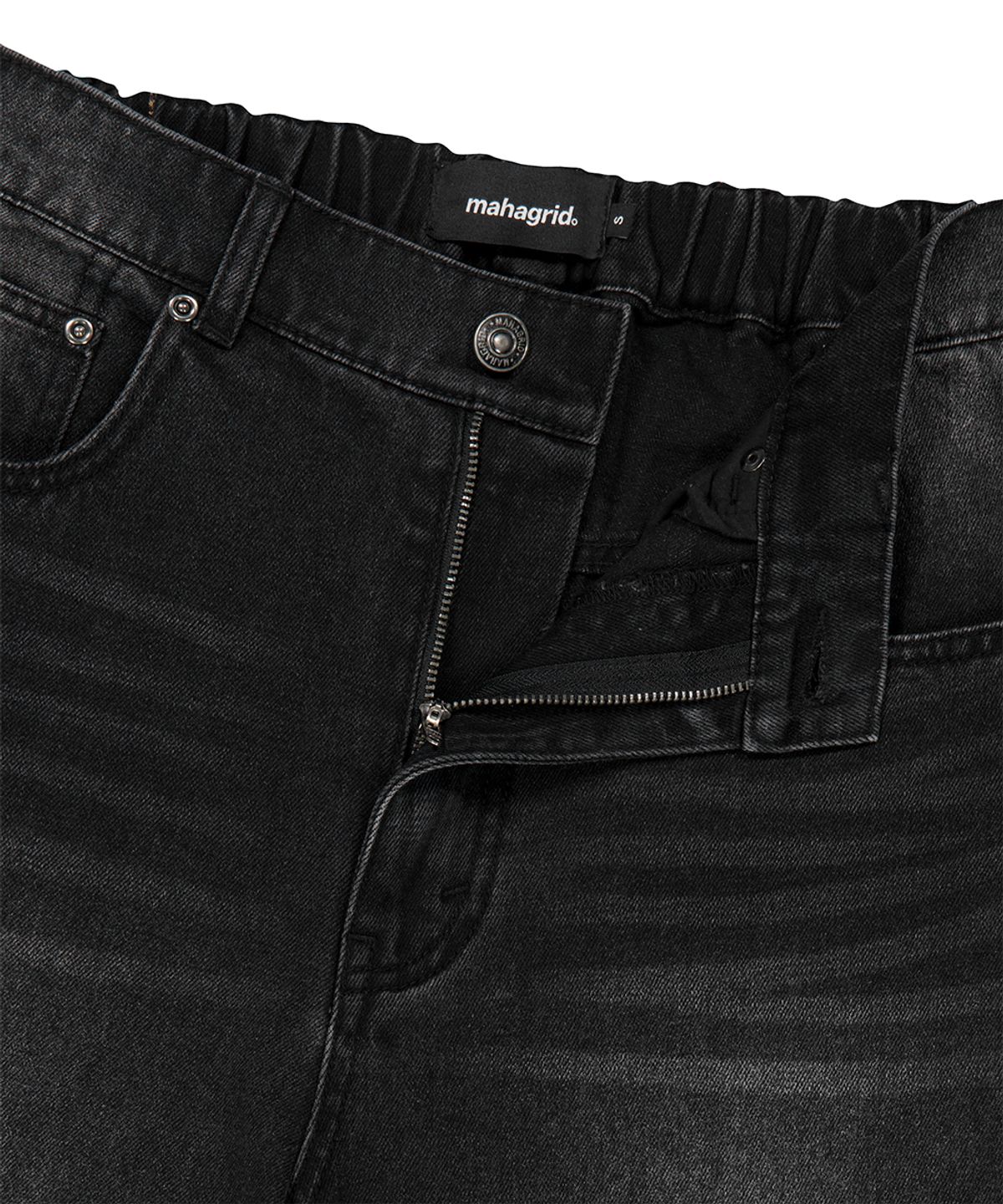 마하그리드(MAHAGRID) SOLAR EMB DENIM PANT BLACK(MG2GSMD110A)