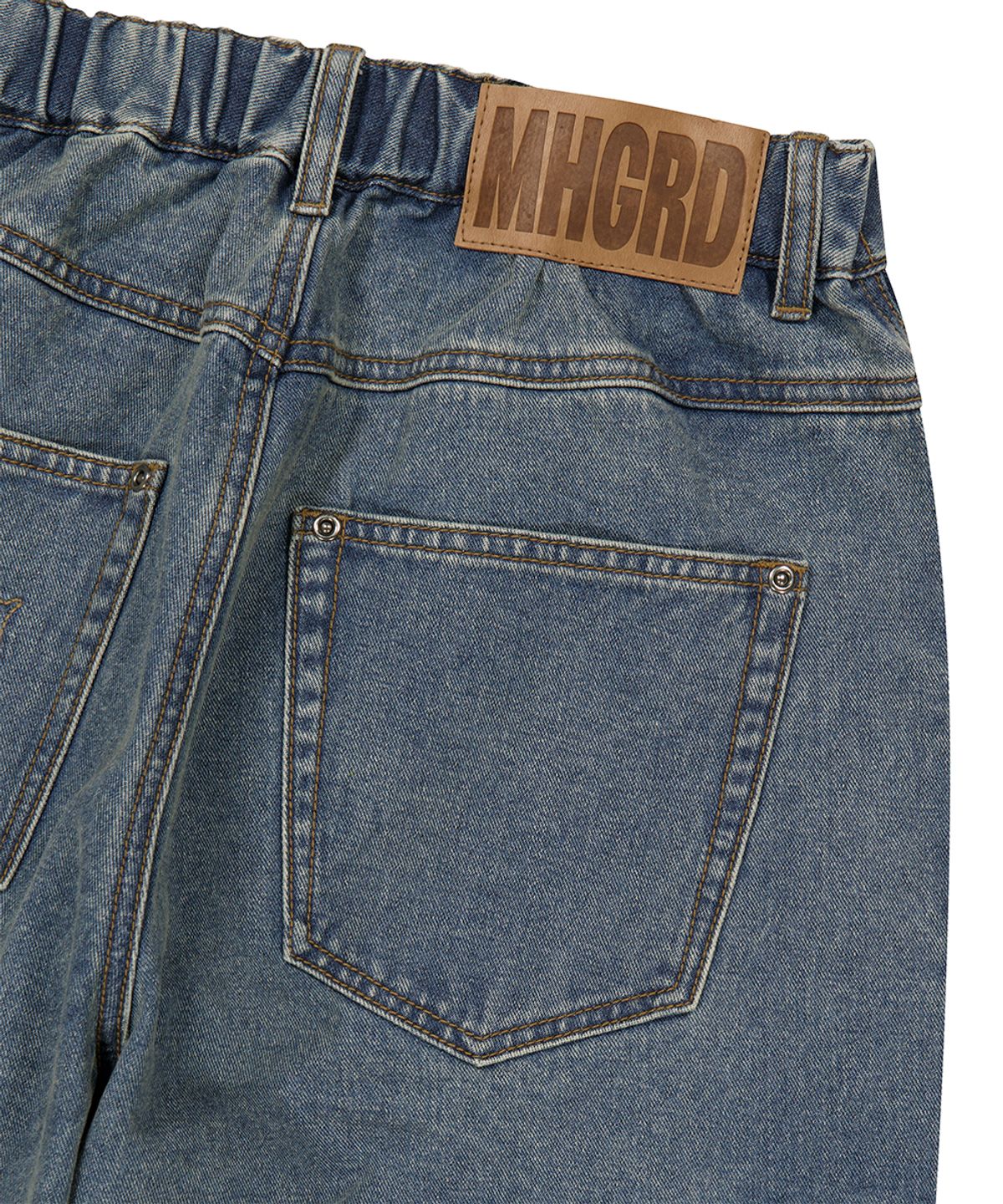 마하그리드(MAHAGRID) WIDE CARGO DENIM PANT BLUE(MG2ESMD112A)
