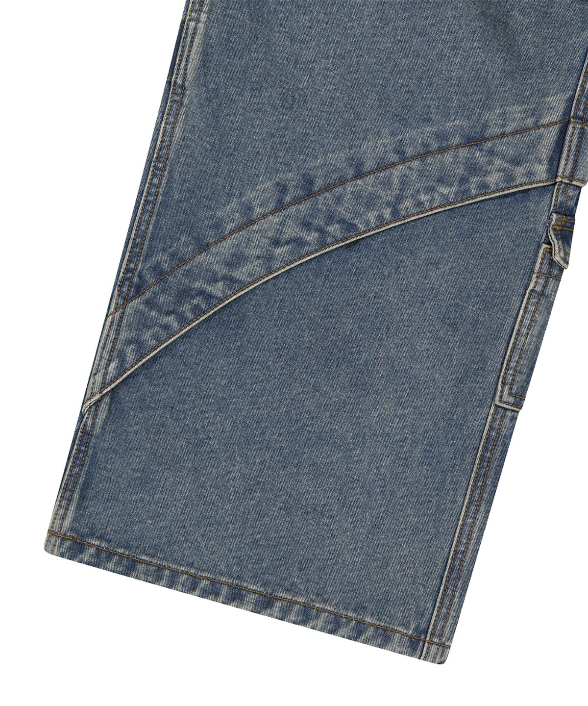 마하그리드(MAHAGRID) WIDE CARGO DENIM PANT BLUE(MG2ESMD112A)