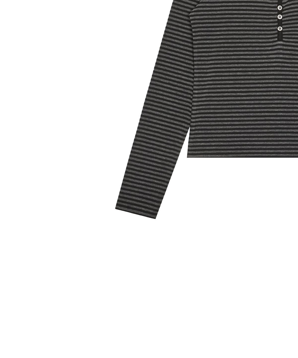 러브이즈트루(LUVISTRUE) BASIC ILOVEU SLEEVE TEE(CHARCOAL)