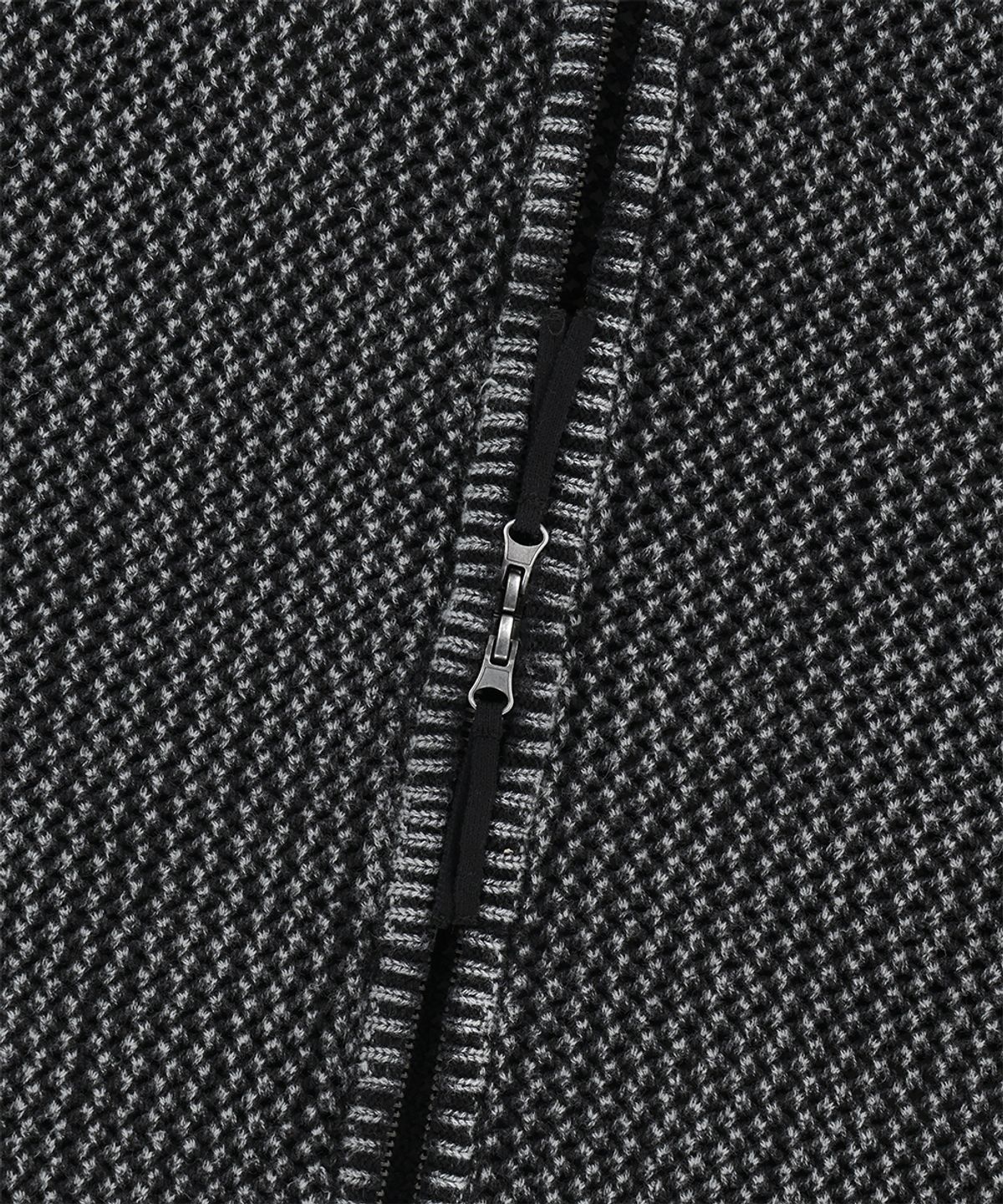 마하그리드(MAHAGRID) PIGMENT MESH ZIP UP KNIT BLACK(MG2GSMK687A)