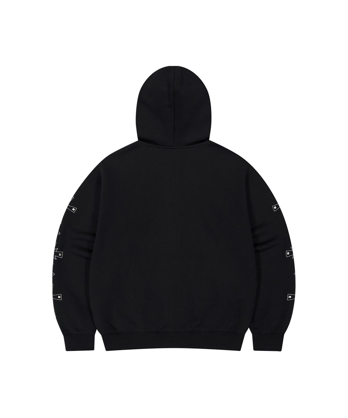 마하그리드(MAHAGRID) CROSS STUD HOOD ZIP UP BLACK(MG2GSMM480A)