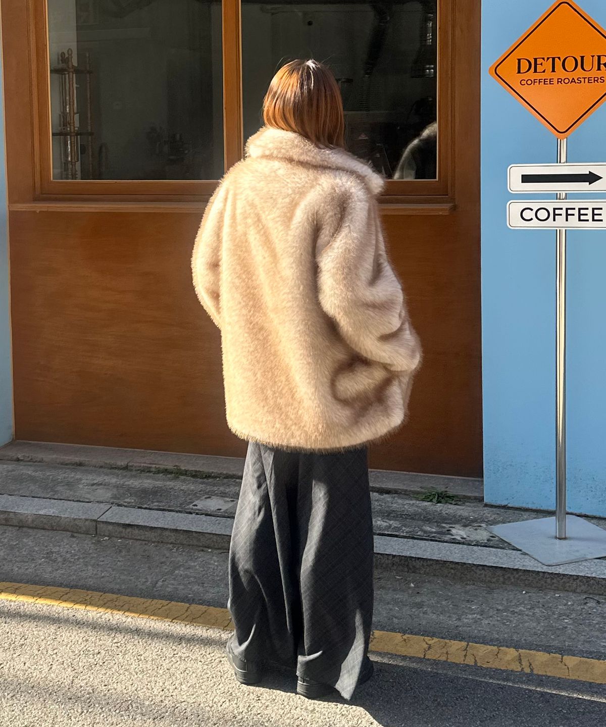 쥬시쥬디(JUCYJUDY) 페이크퍼하프자켓 JZRF729B