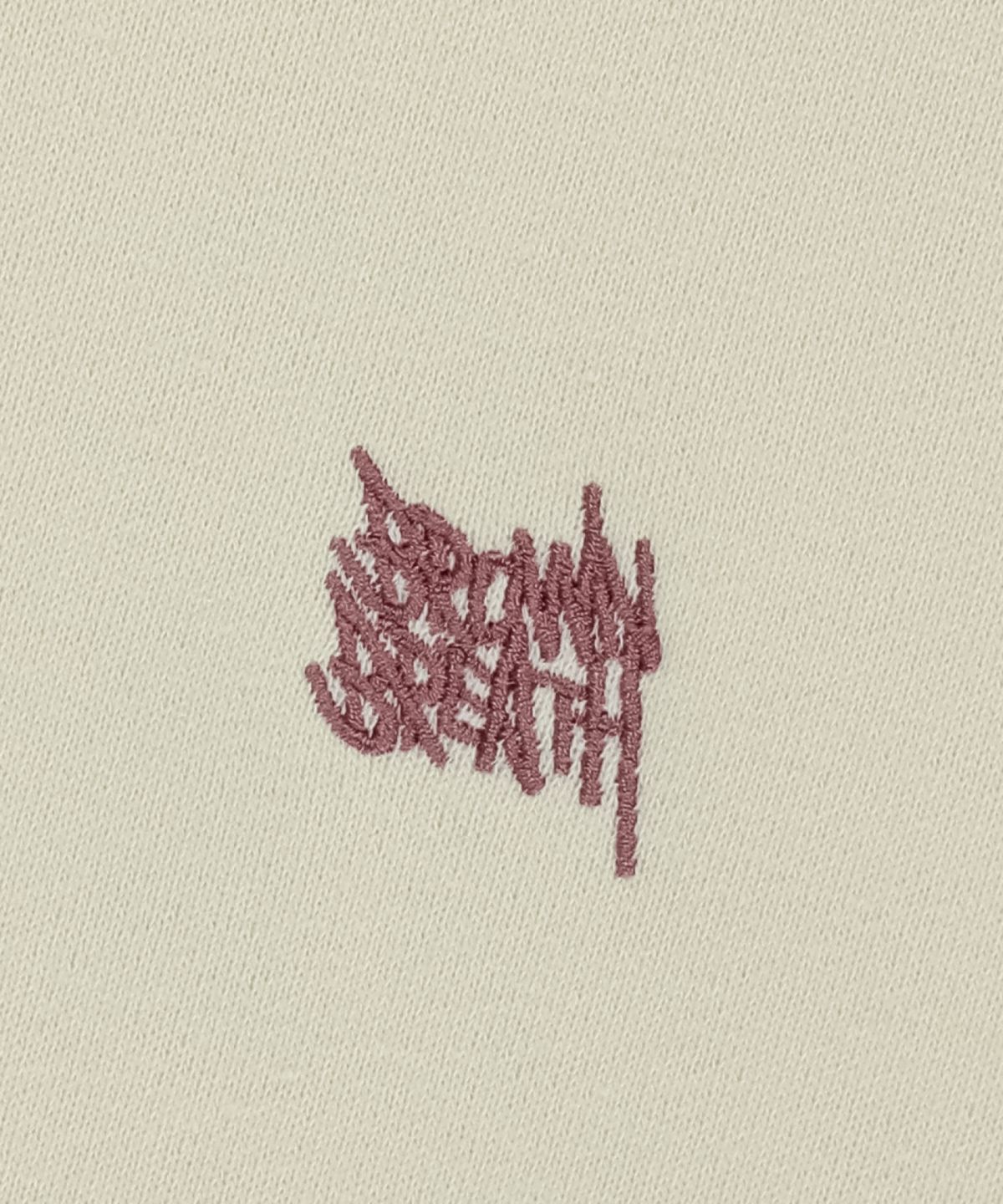 브라운브레스(BROWNBREATH) W TAG CROP HOODIE - IVORY