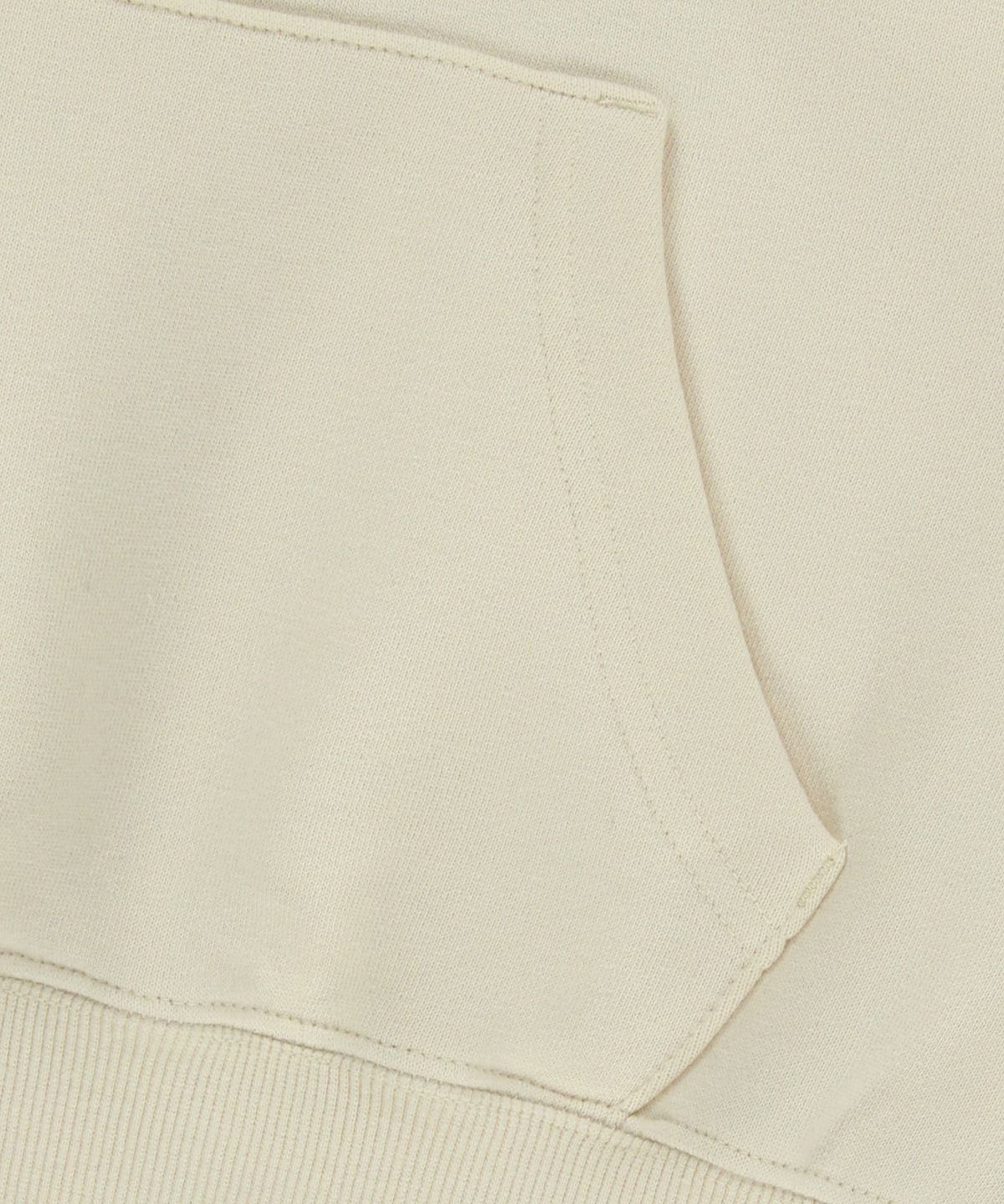 브라운브레스(BROWNBREATH) W TAG CROP HOODIE - IVORY