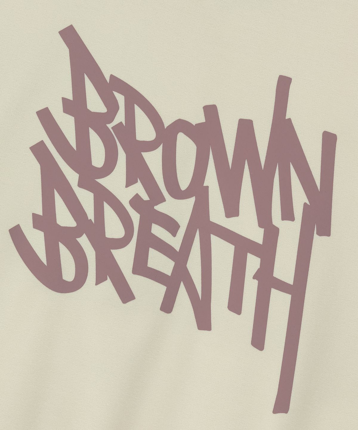 브라운브레스(BROWNBREATH) W TAG CROP HOODIE - IVORY