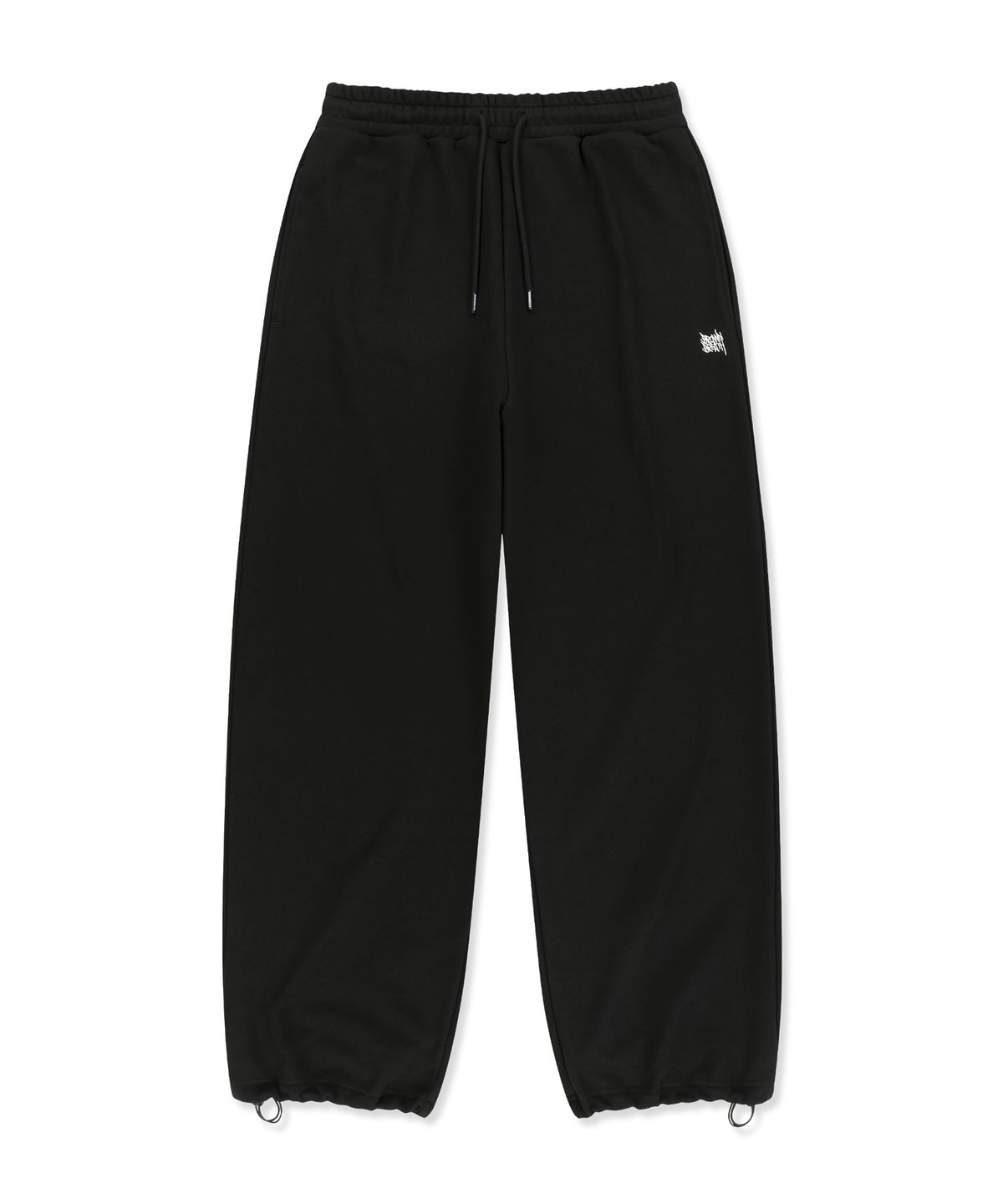 브라운브레스(BROWNBREATH) OG TAG WIDE SWEAT PANTS - BLACK