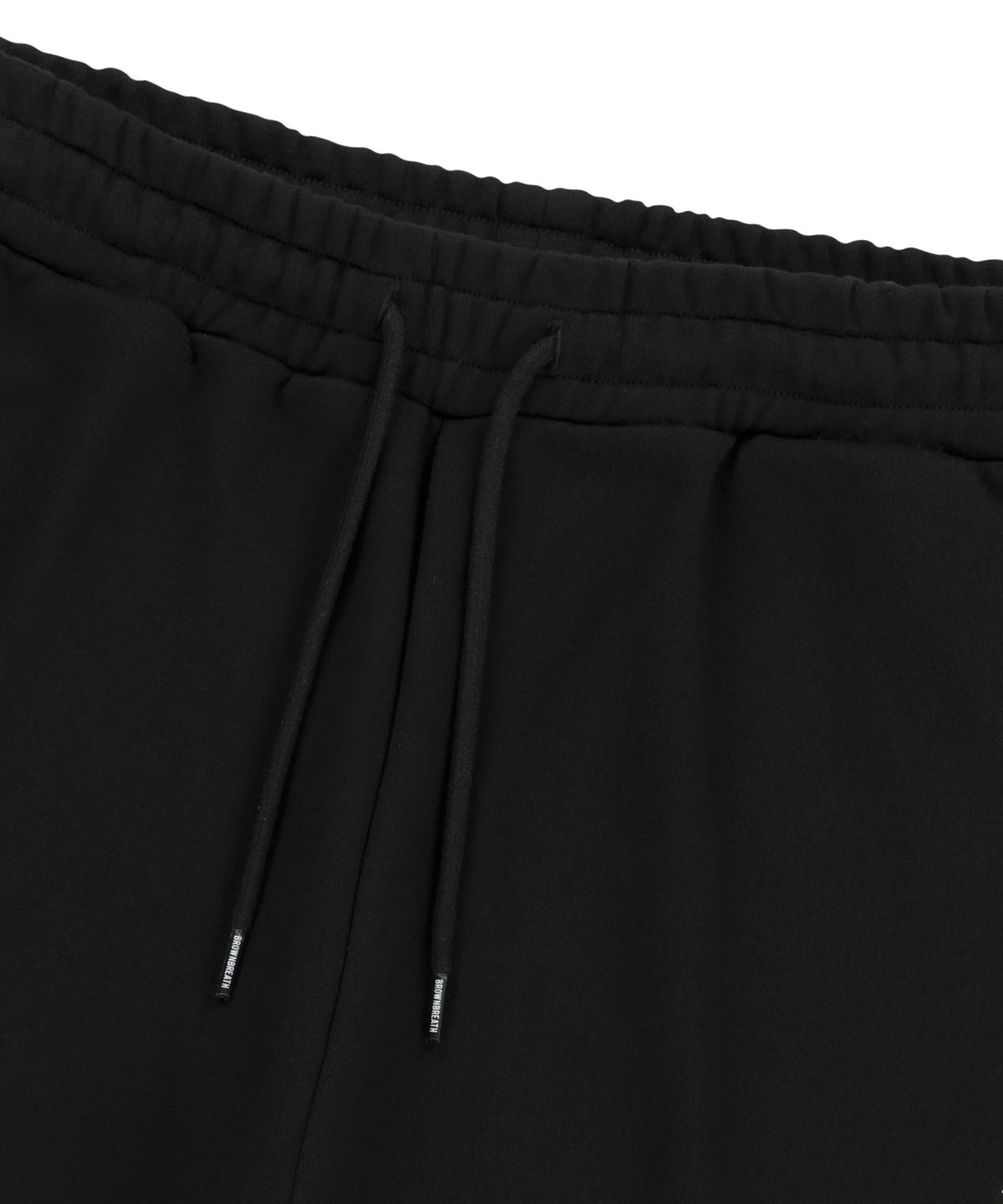 브라운브레스(BROWNBREATH) OG TAG WIDE SWEAT PANTS - BLACK