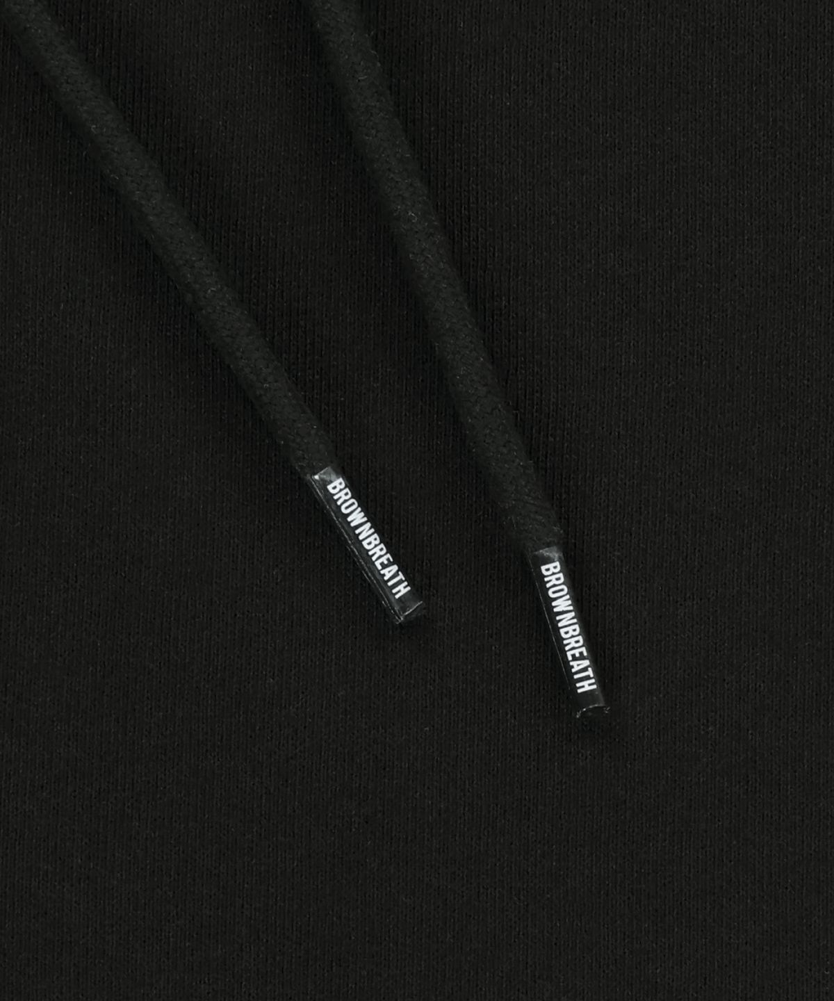 브라운브레스(BROWNBREATH) OG TAG WIDE SWEAT PANTS - BLACK
