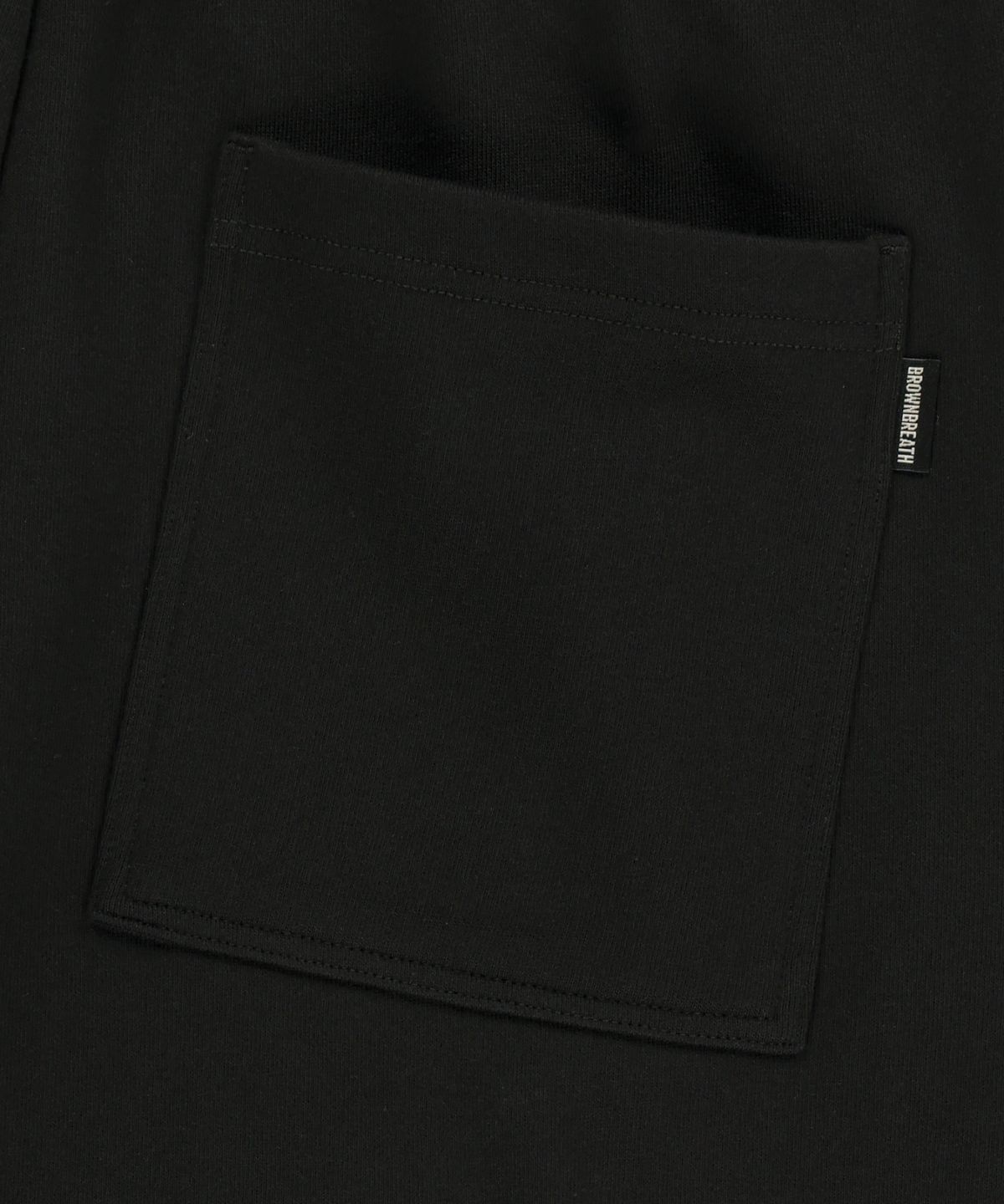 브라운브레스(BROWNBREATH) OG TAG WIDE SWEAT PANTS - BLACK