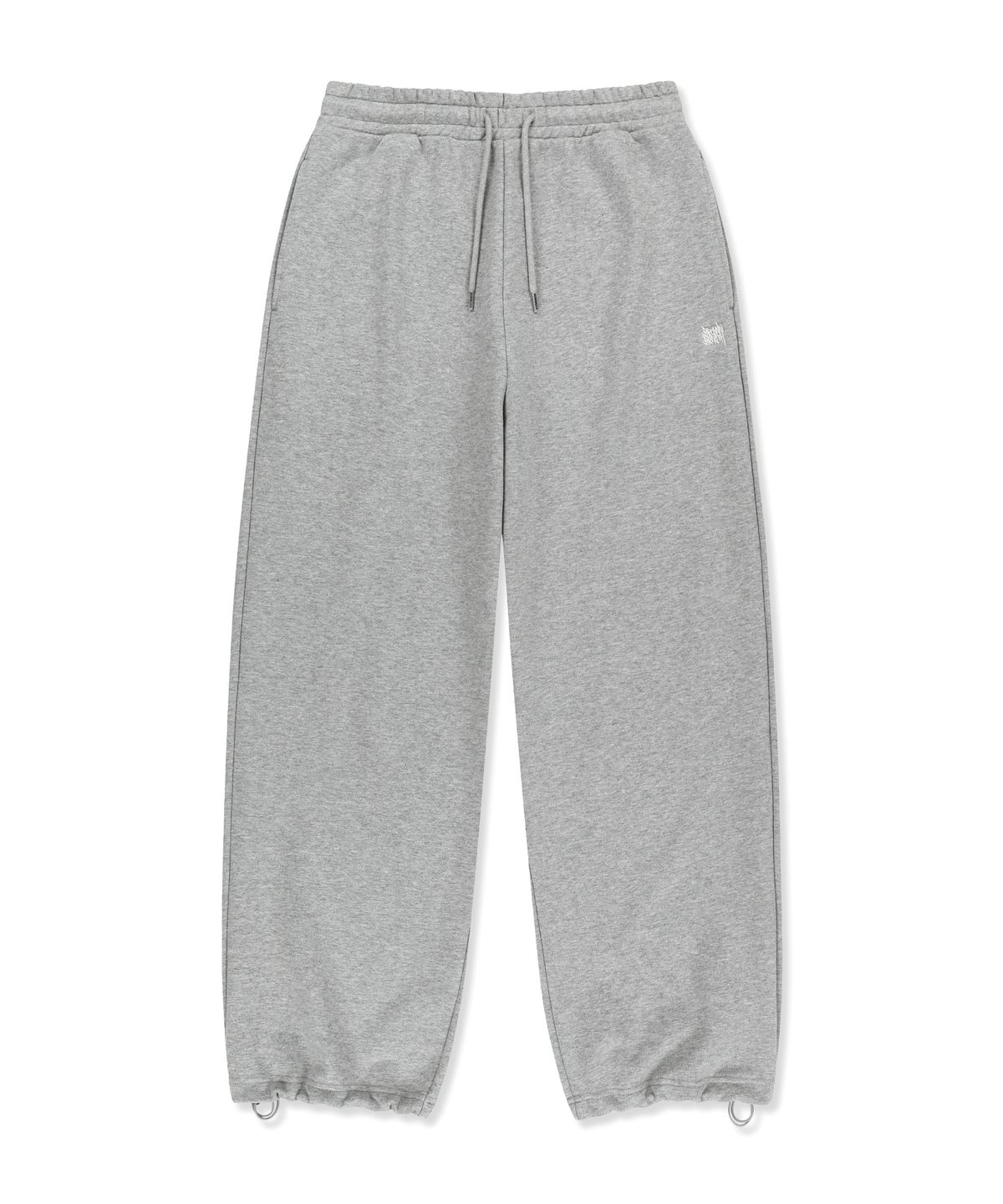 브라운브레스(BROWNBREATH) OG TAG WIDE SWEAT PANTS - MELANGE GREY