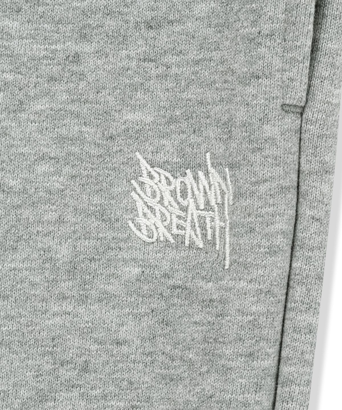 브라운브레스(BROWNBREATH) OG TAG WIDE SWEAT PANTS - MELANGE GREY