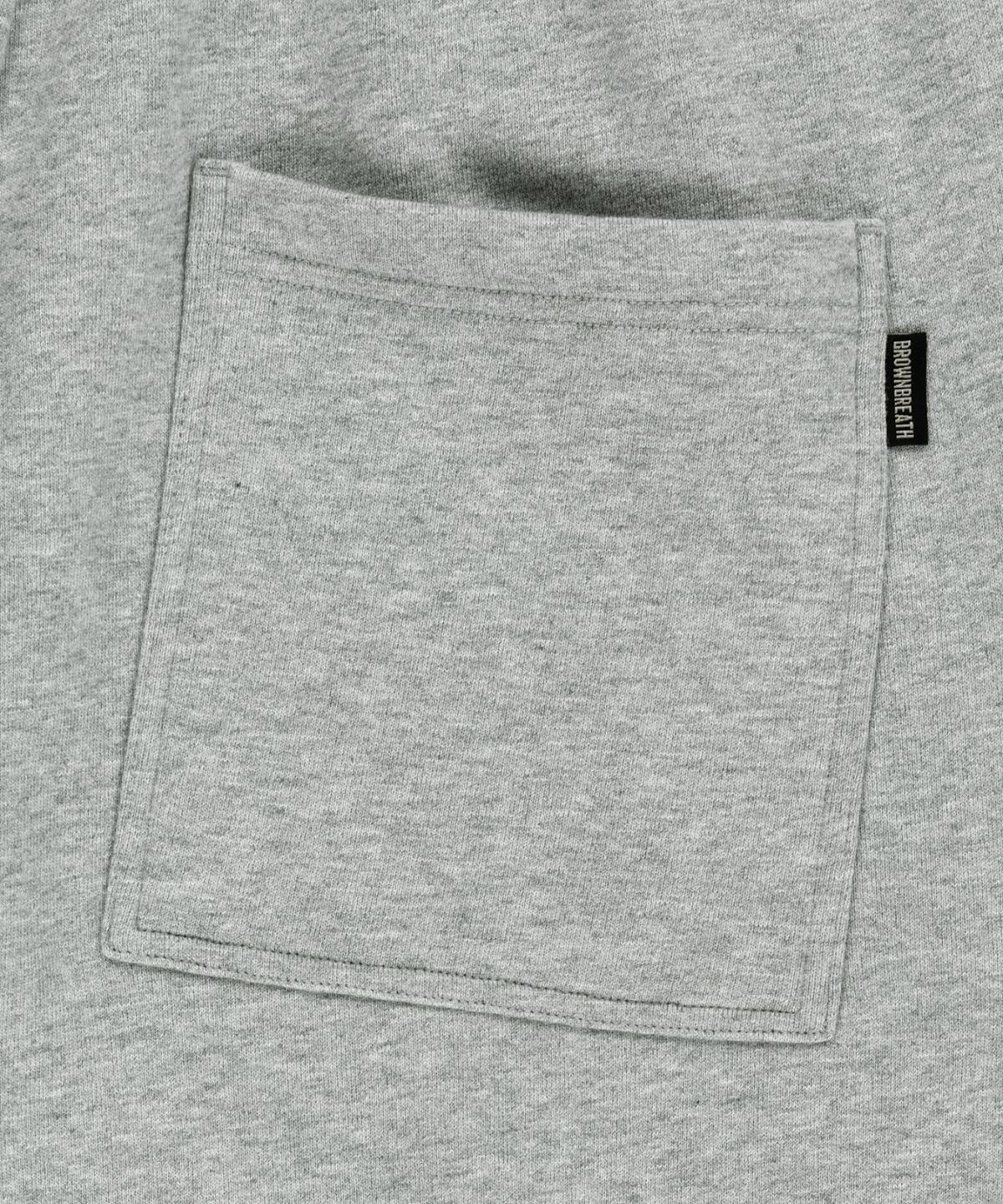 브라운브레스(BROWNBREATH) OG TAG WIDE SWEAT PANTS - MELANGE GREY