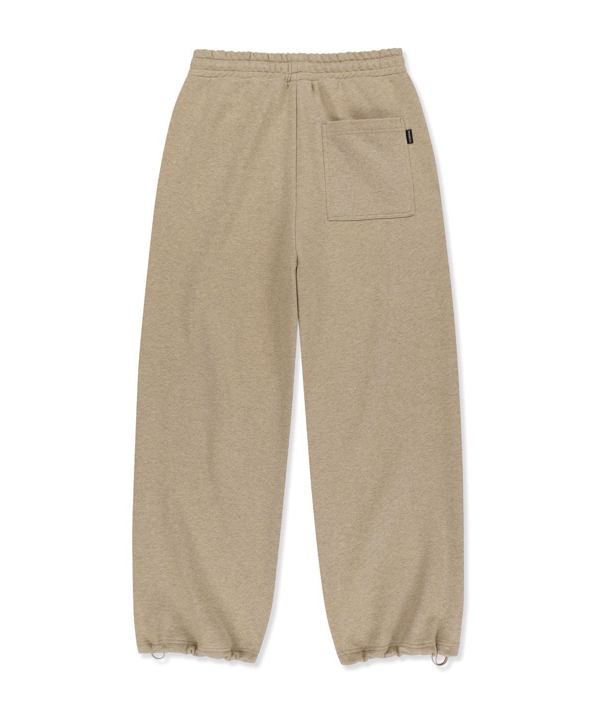 브라운브레스(BROWNBREATH) OG TAG WIDE SWEAT PANTS - MELANGE BEIGE